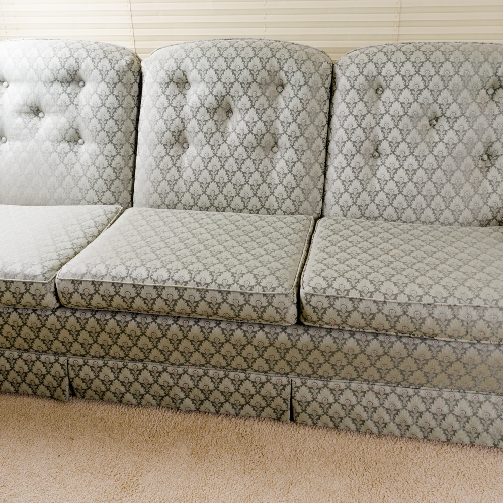 Green Patterned Sofa