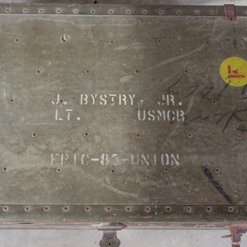 Vintage USMCR Travel Trunk