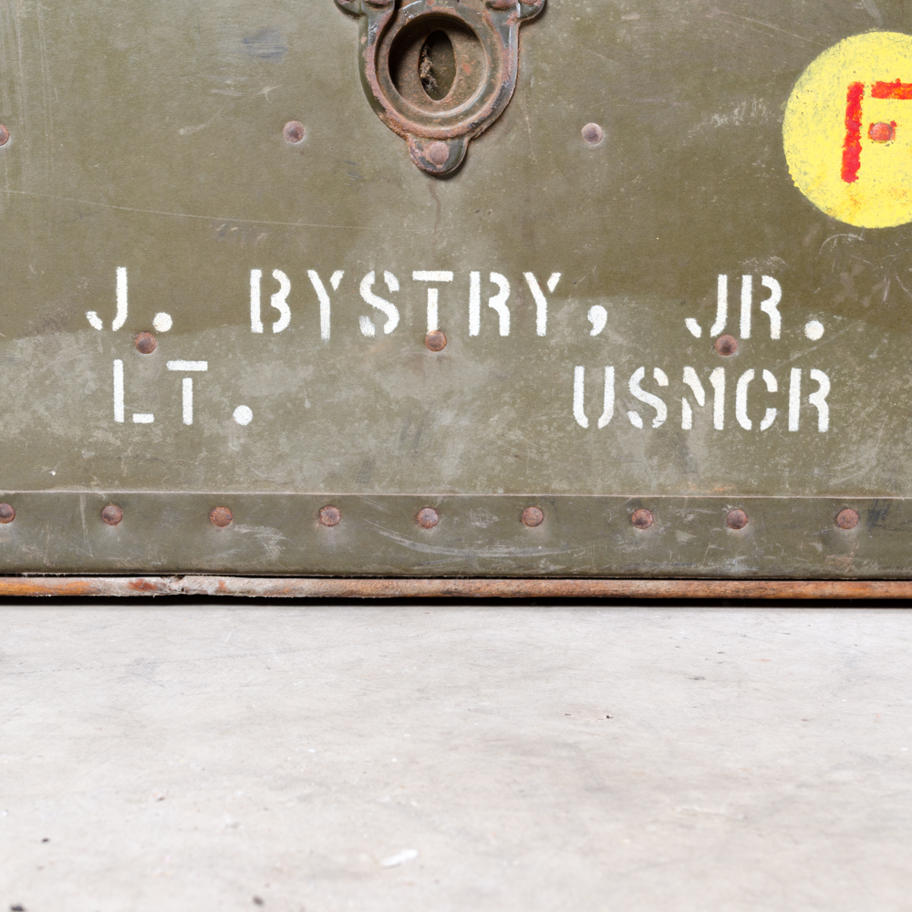 Vintage USMCR Travel Trunk