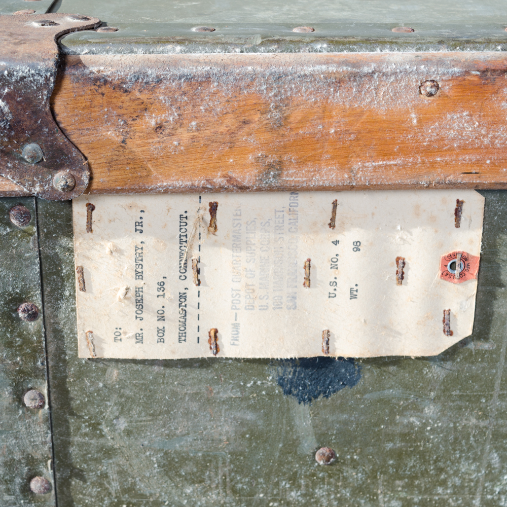 Vintage USMCR Travel Trunk