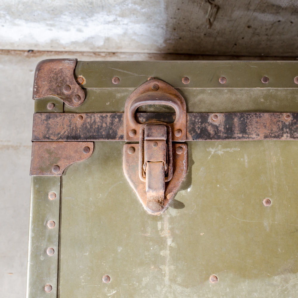 Vintage USMCR Travel Trunk