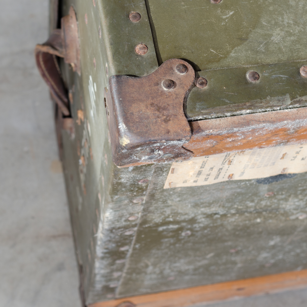 Vintage USMCR Travel Trunk