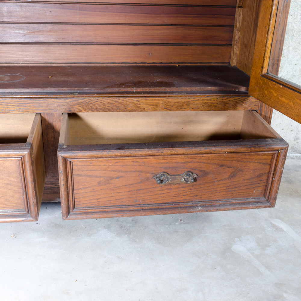 Oak Cupboard with Drawers