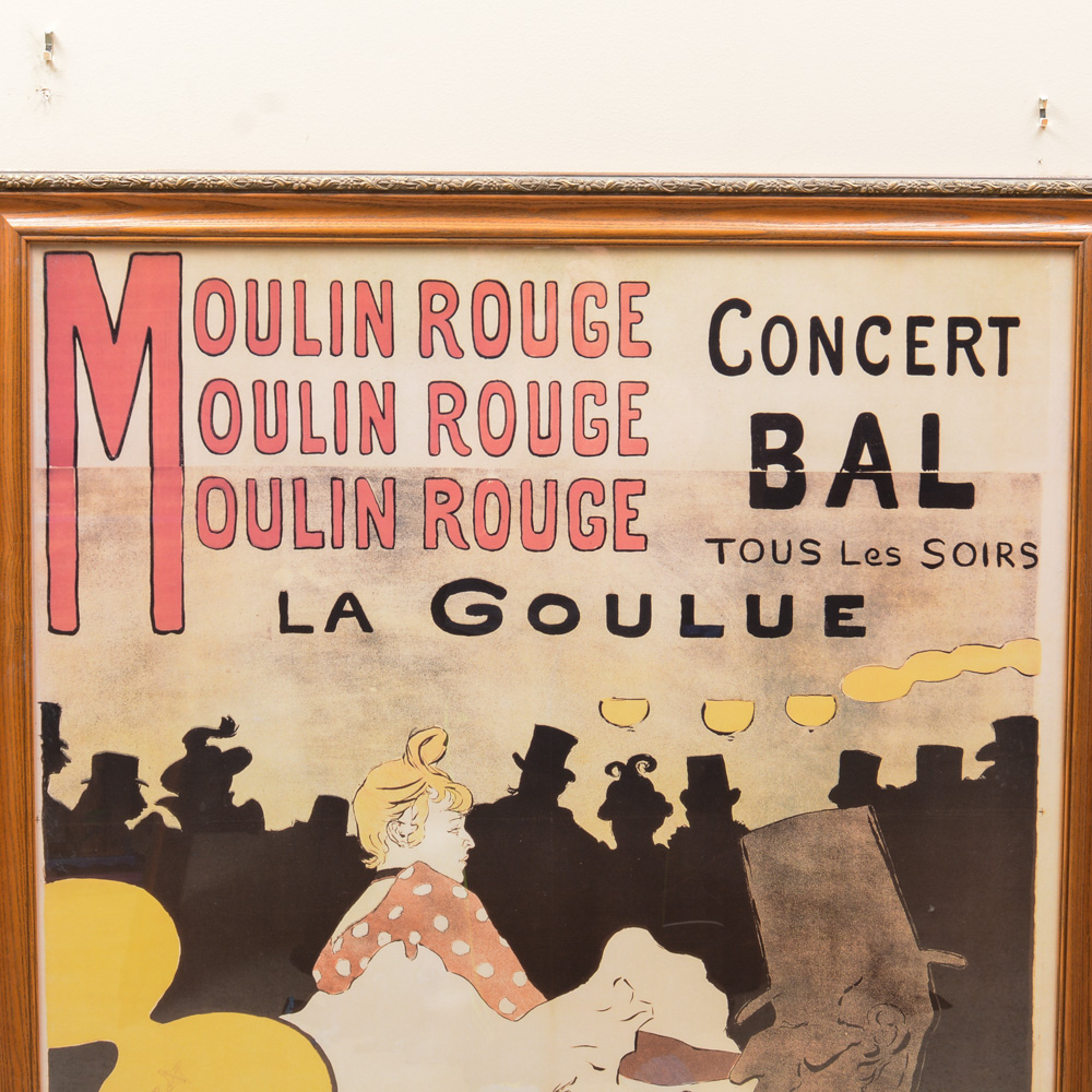 Offset Lithograph after Poster by Toulouse-Lautrec "Moulin Rouge: La Goulue"