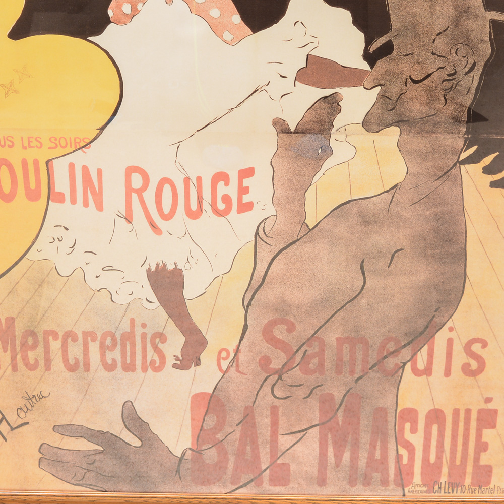Offset Lithograph after Poster by Toulouse-Lautrec "Moulin Rouge: La Goulue"