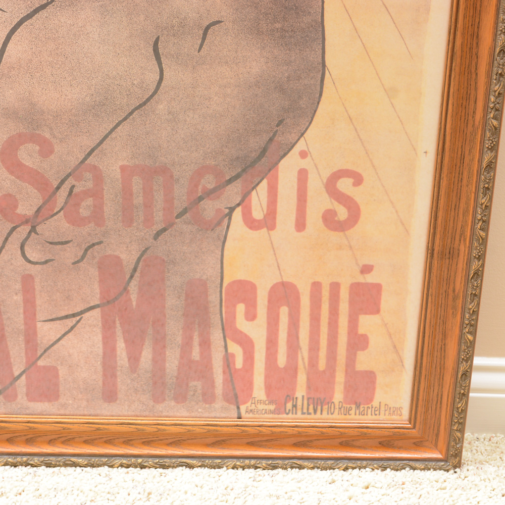 Offset Lithograph after Poster by Toulouse-Lautrec "Moulin Rouge: La Goulue"