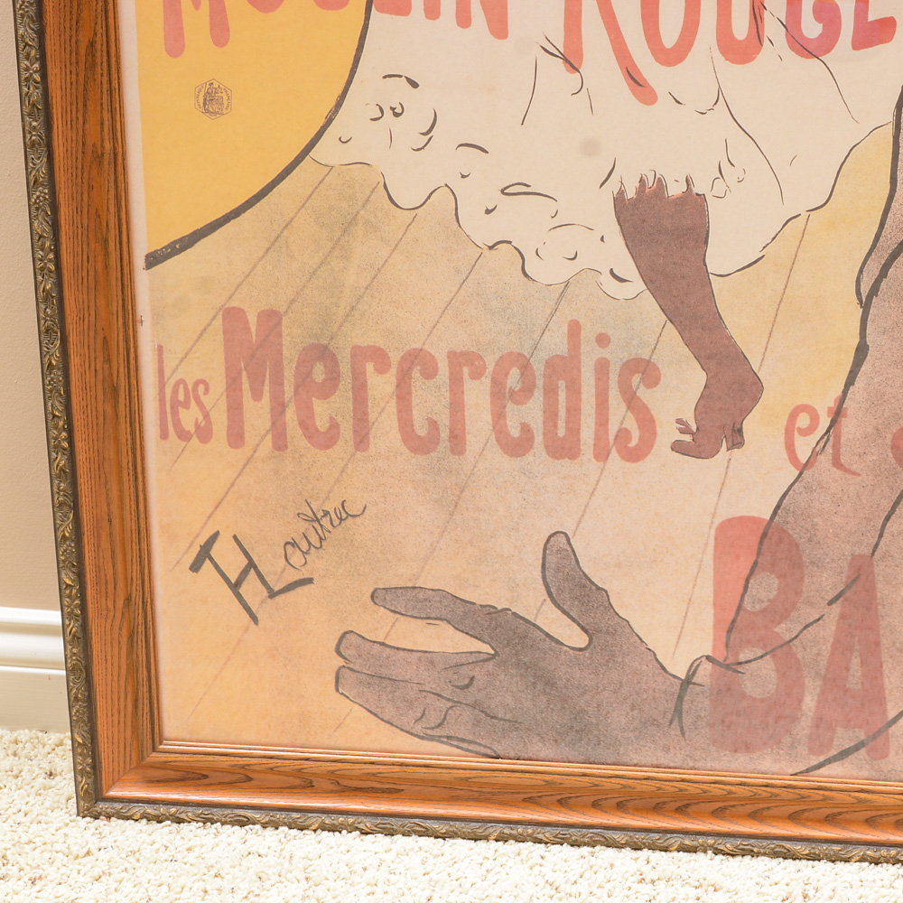 Offset Lithograph after Poster by Toulouse-Lautrec "Moulin Rouge: La Goulue"