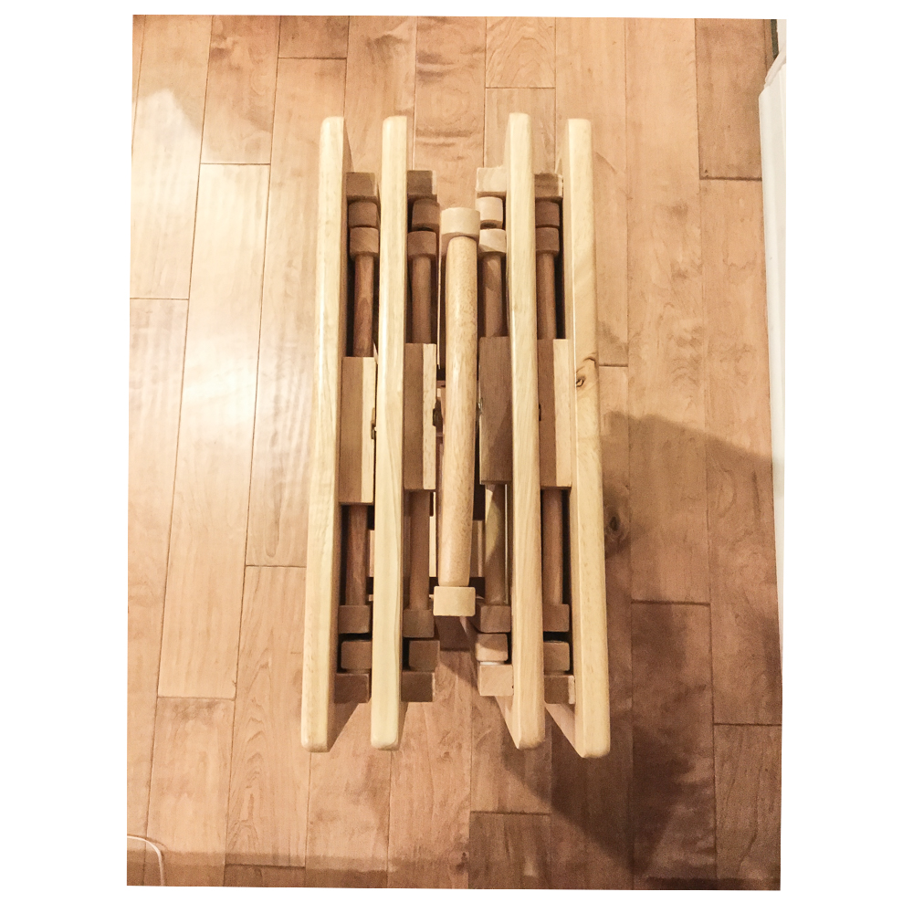 Wood Folding Table Trays and Stand