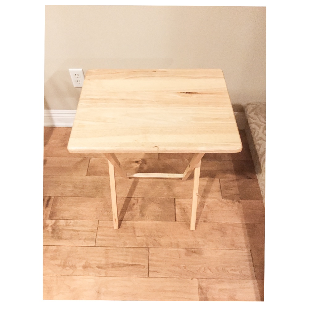 Wood Folding Table Trays and Stand