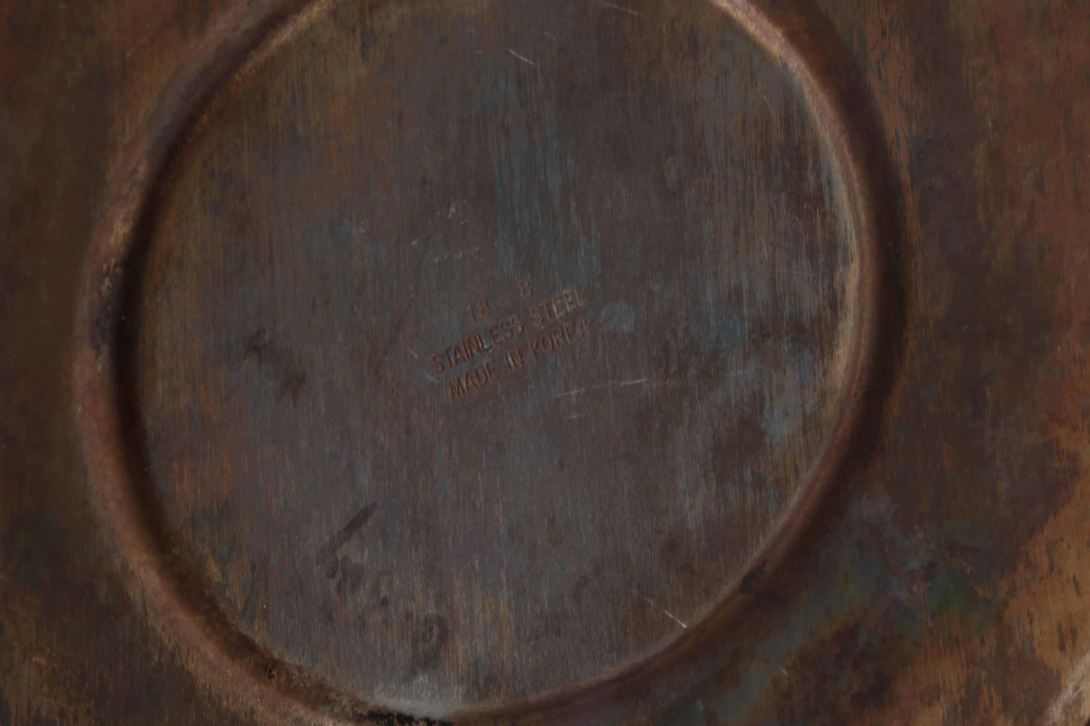 Stainless Steel Tea Kettle with Empire Crafts Silver Plate Sugar and Creamer