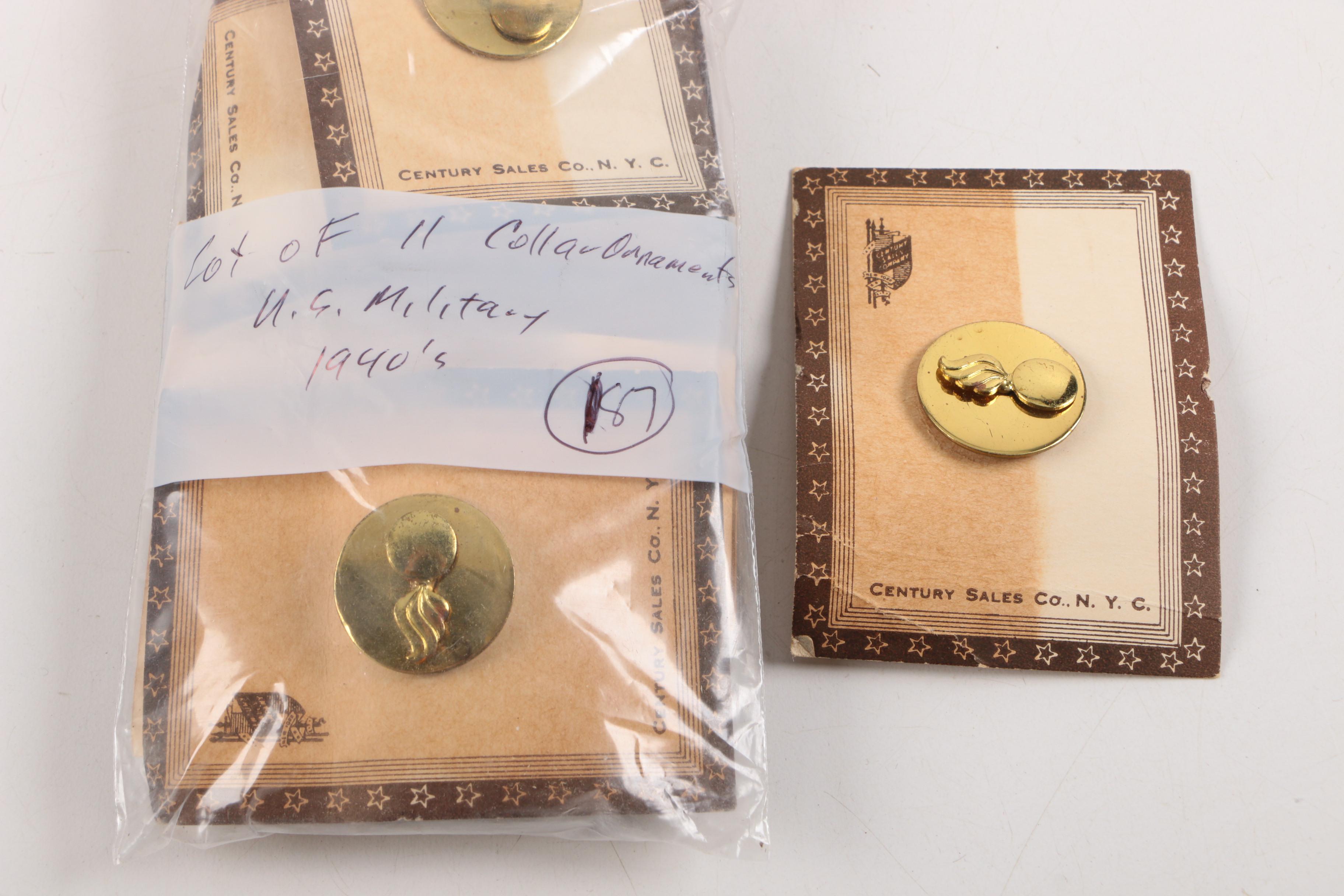 Collection of Metal US Military Marksman Qualification Badges