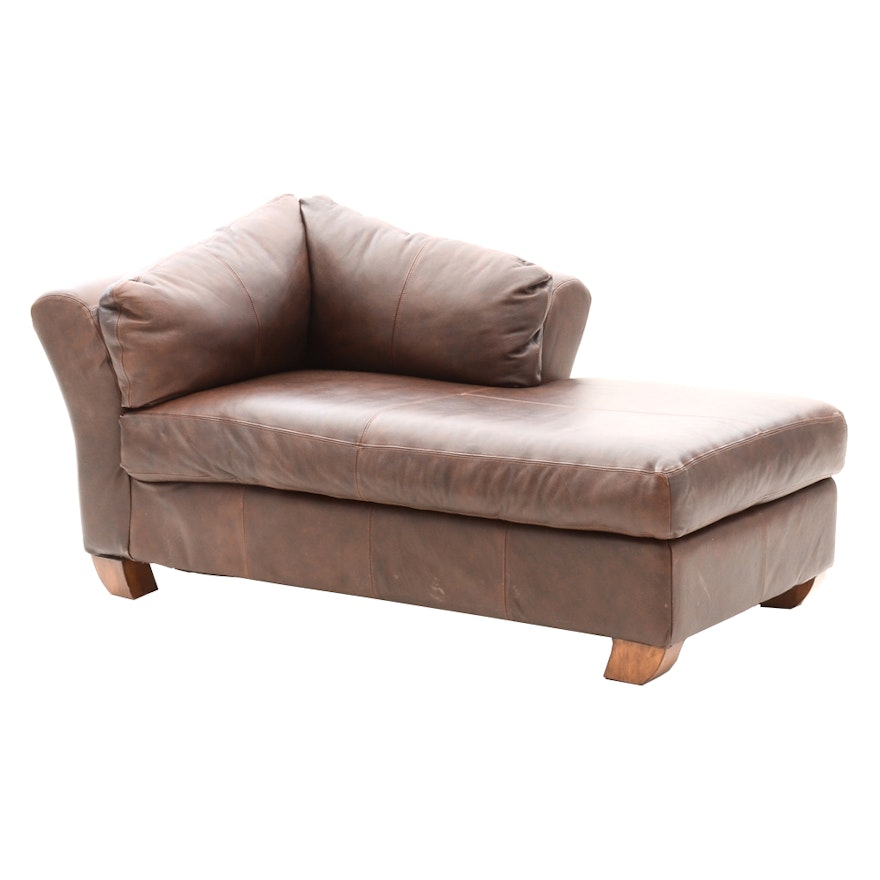 Ashley Furniture Leather Chaise Lounge