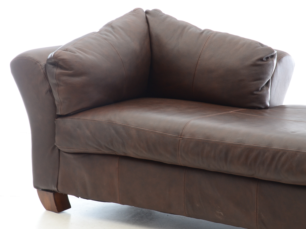 Ashley Furniture Leather Chaise Lounge