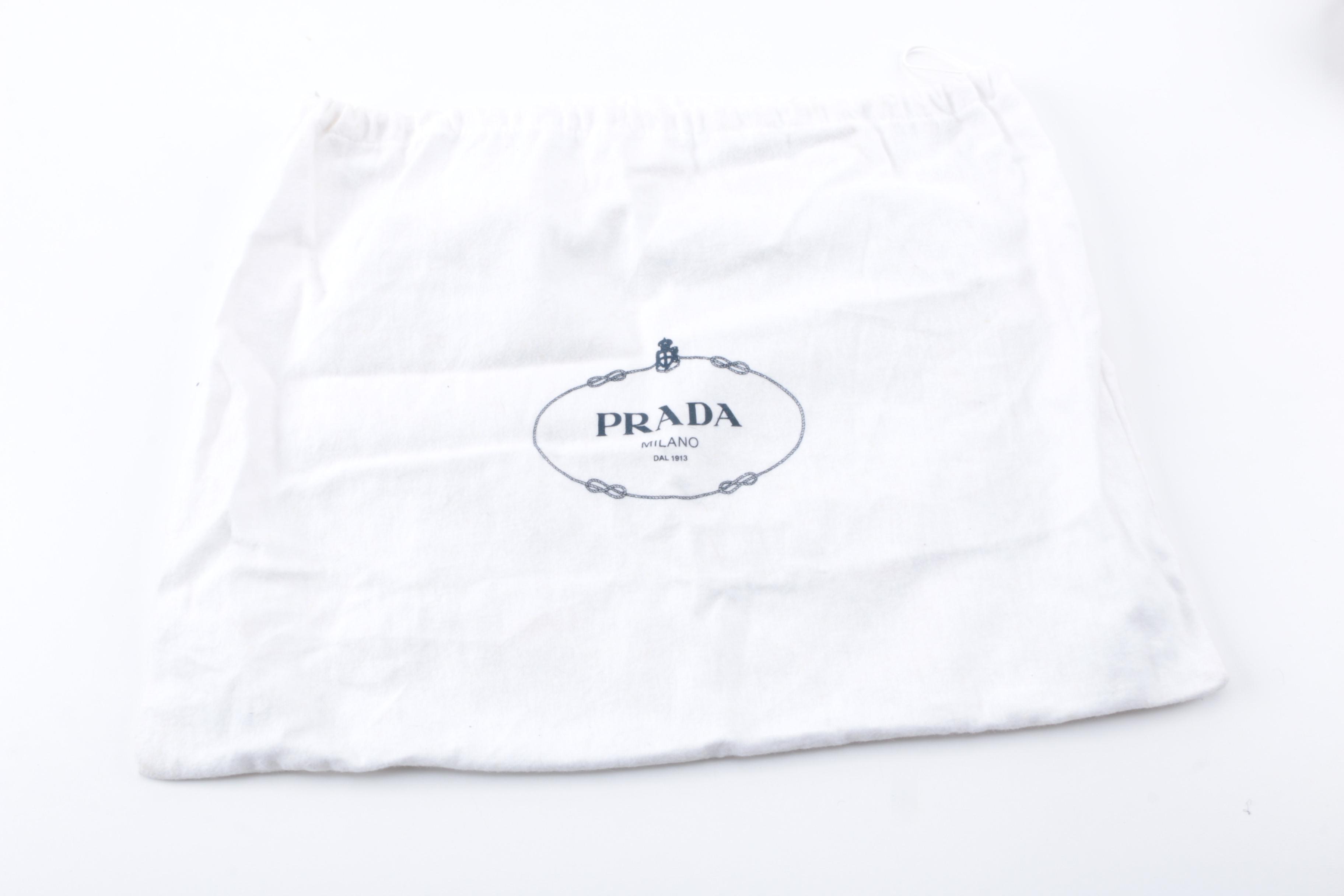 Prada Canvas and Leather Hobo Bag