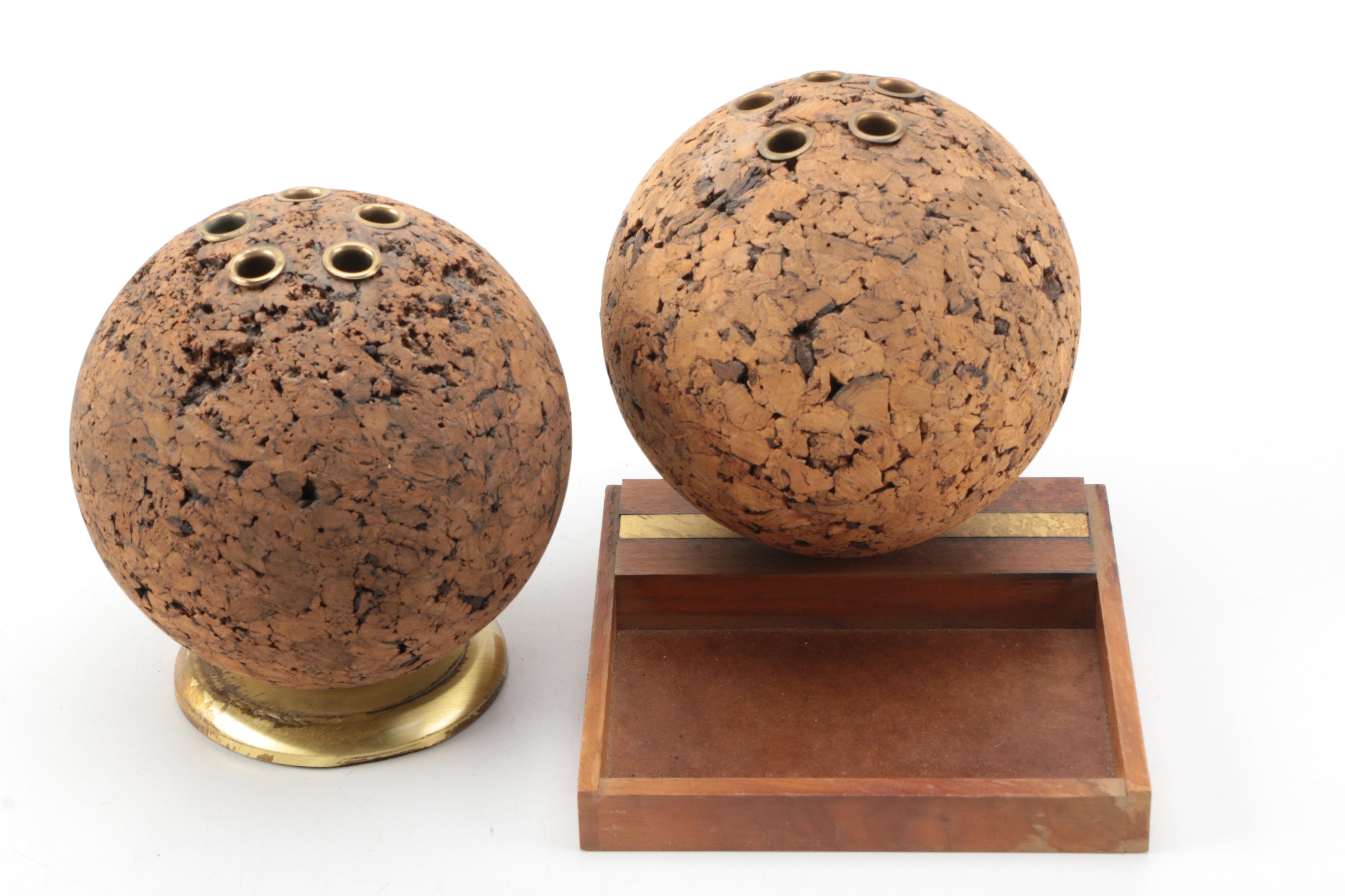 Vintage Cork Pencil Holders