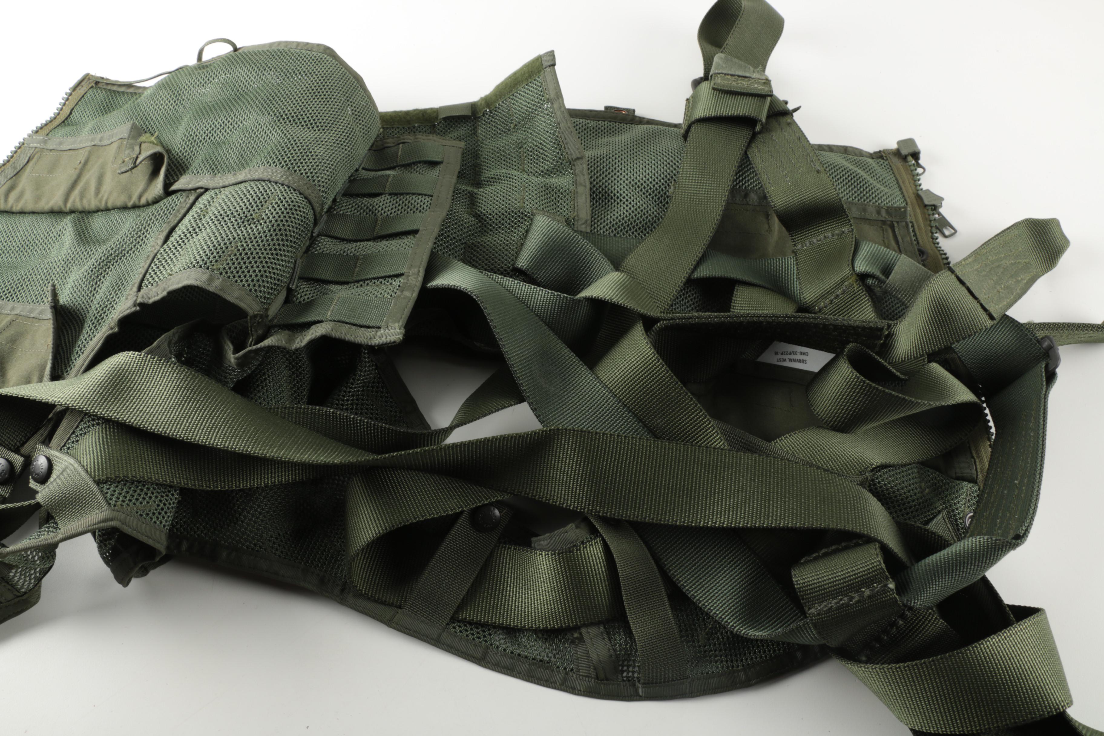 Collection of Four Military Style Vests