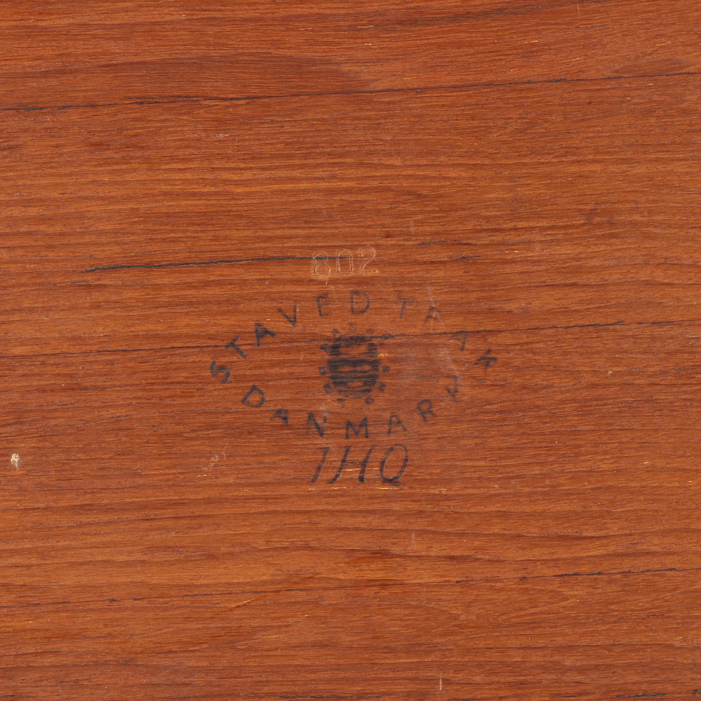 Danish Modern Dansk Staved Teak Surfboard Tray