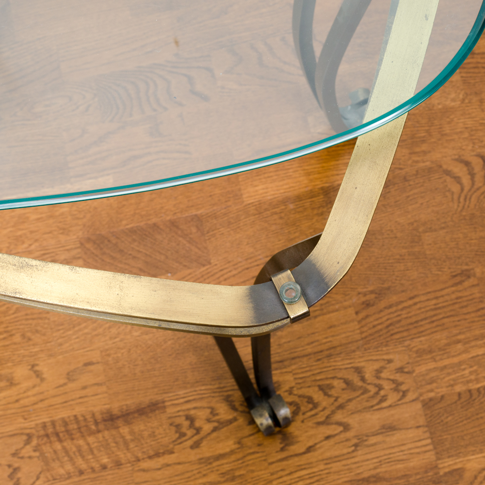 Glass Top End Table