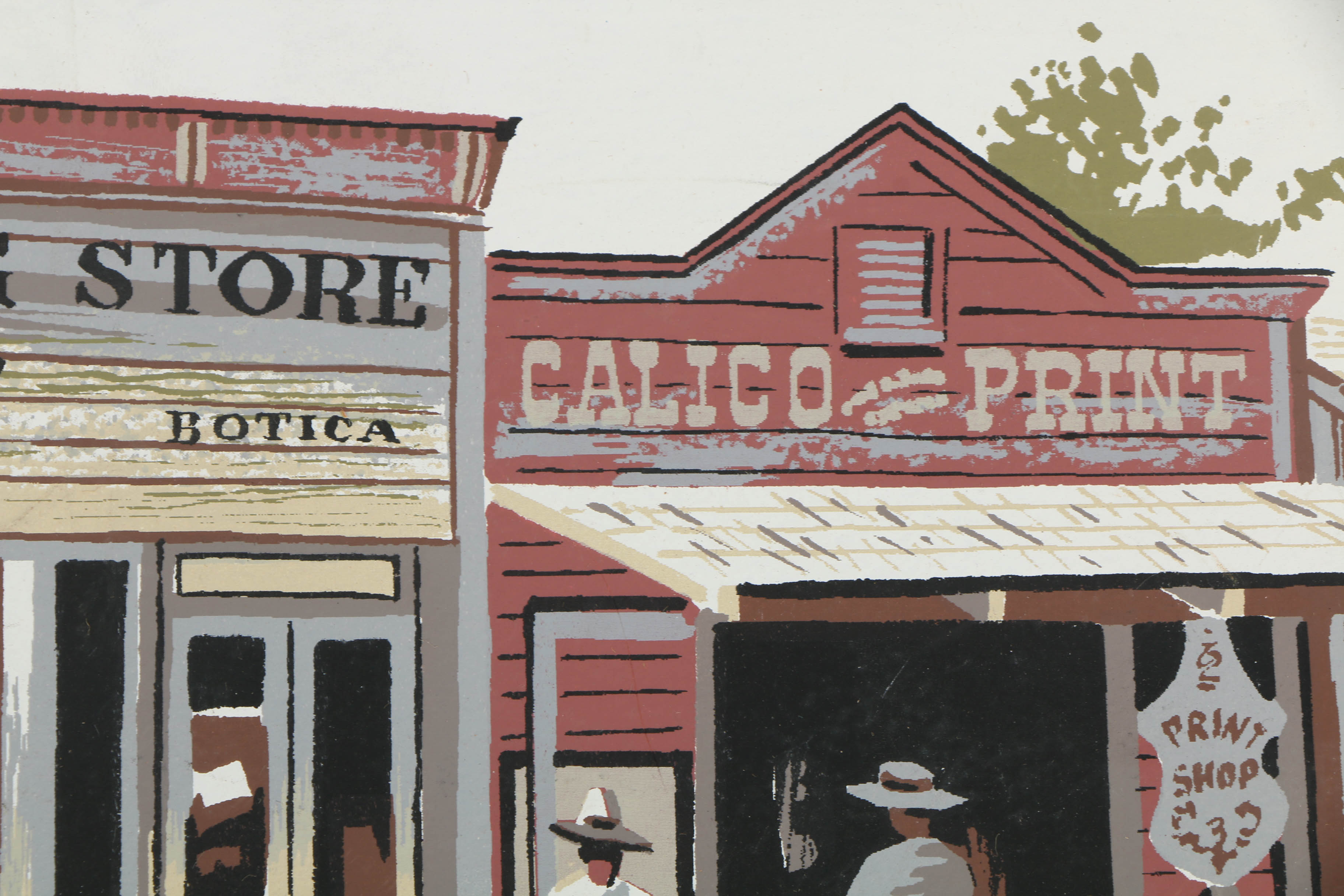 Collection of Mark Coomer Serigraphs on Boards of Architecture and Figures