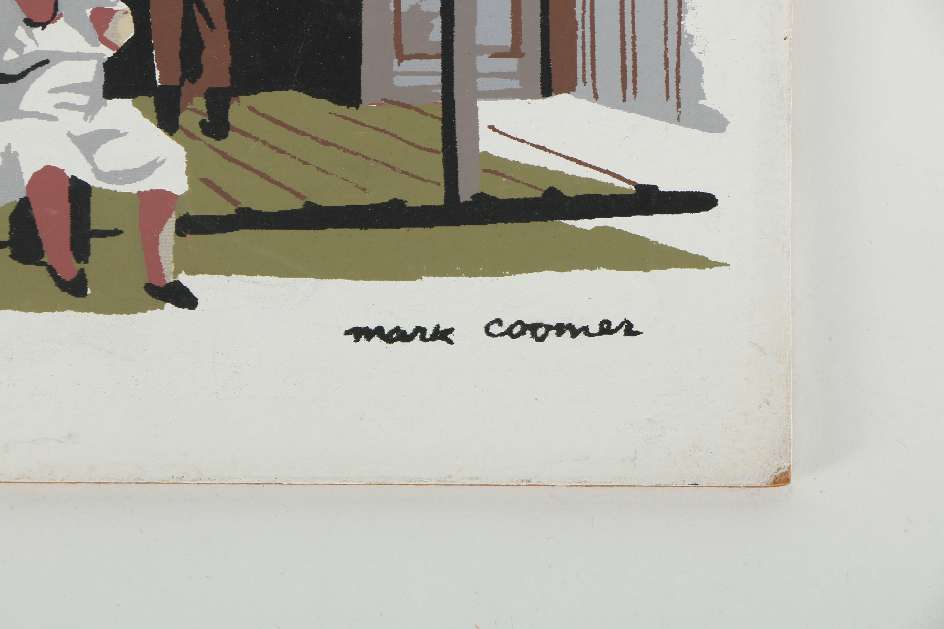 Collection of Mark Coomer Serigraphs on Boards of Architecture and Figures
