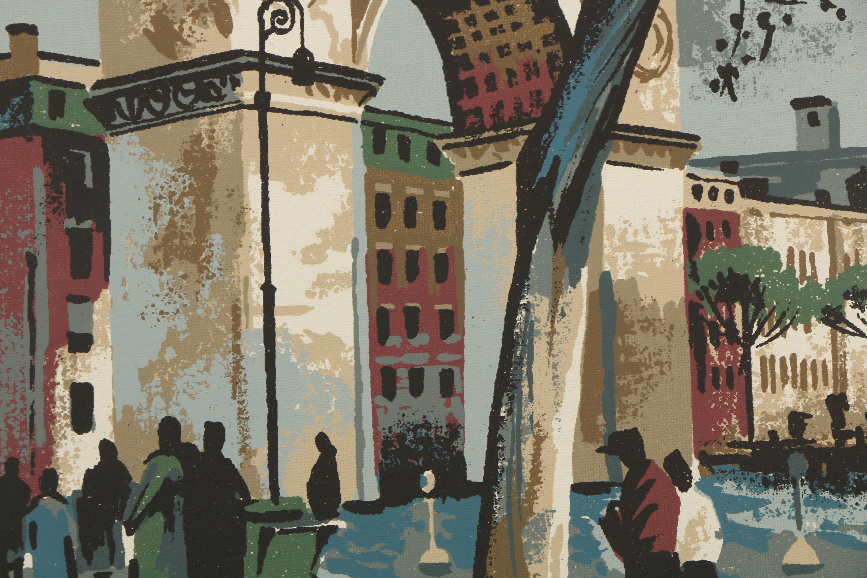 Collection of Mark Coomer Serigraphs on Boards of Architecture and Figures