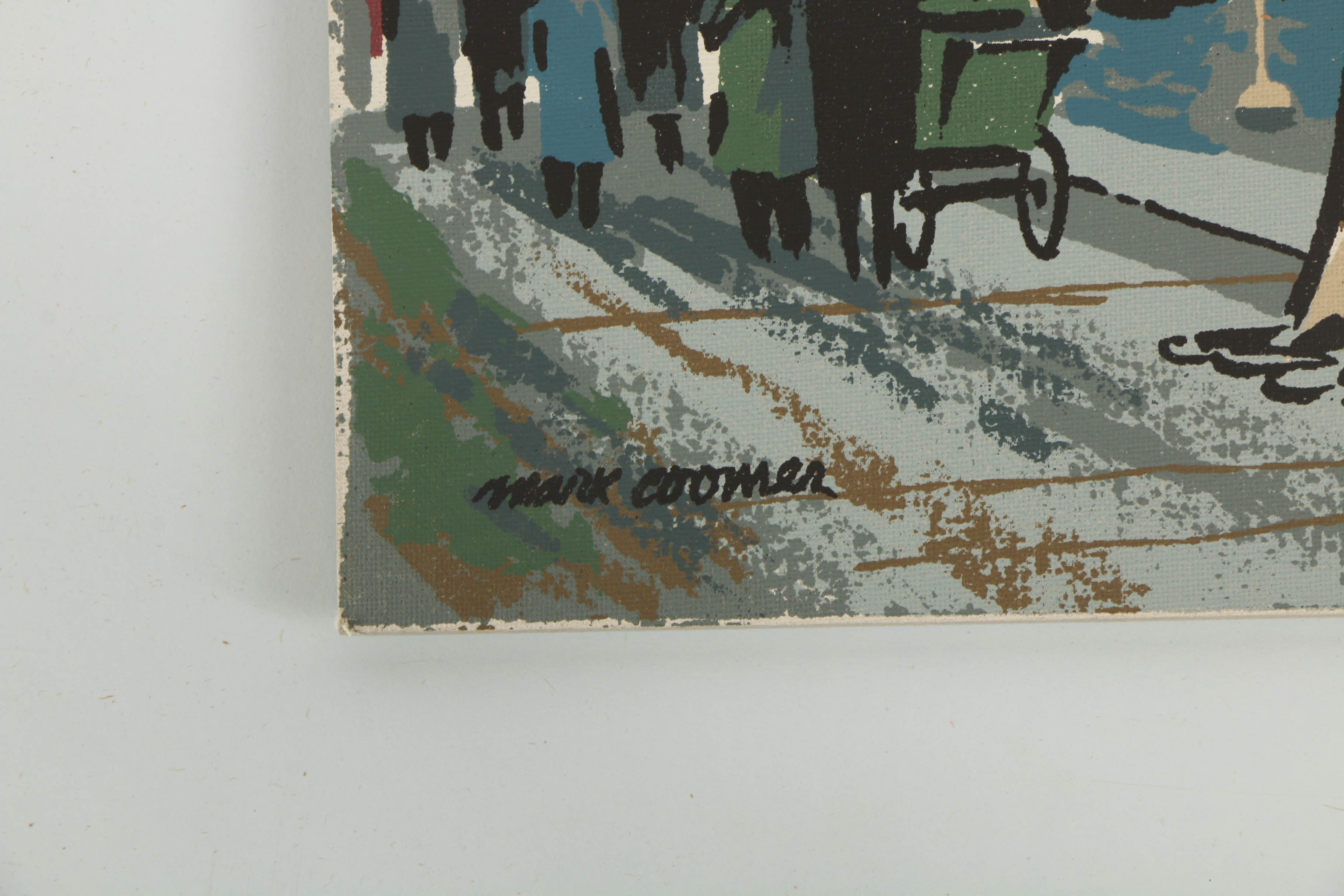 Collection of Mark Coomer Serigraphs on Boards of Architecture and Figures