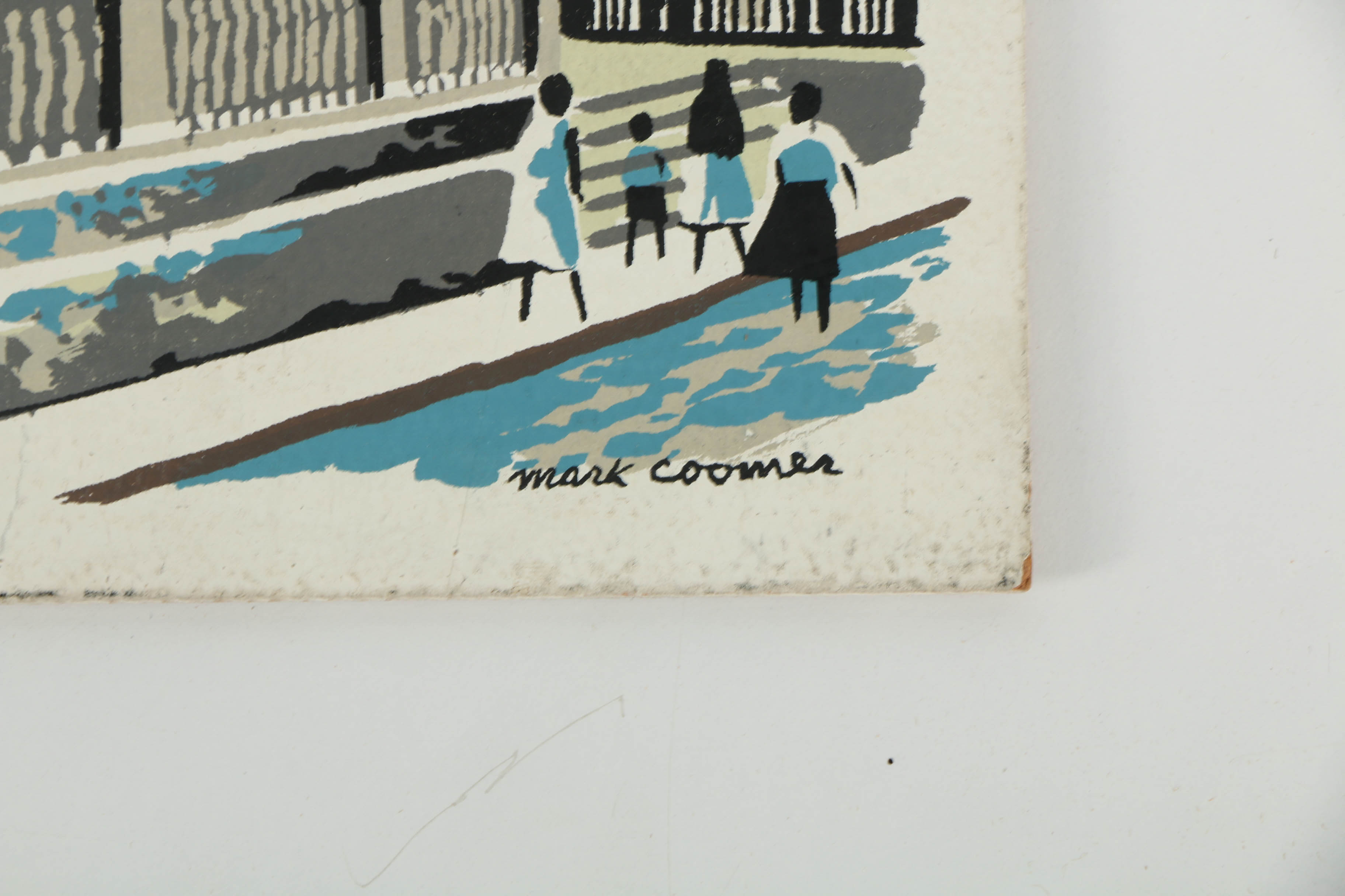 Collection of Mark Coomer Serigraphs on Boards of Architecture and Figures