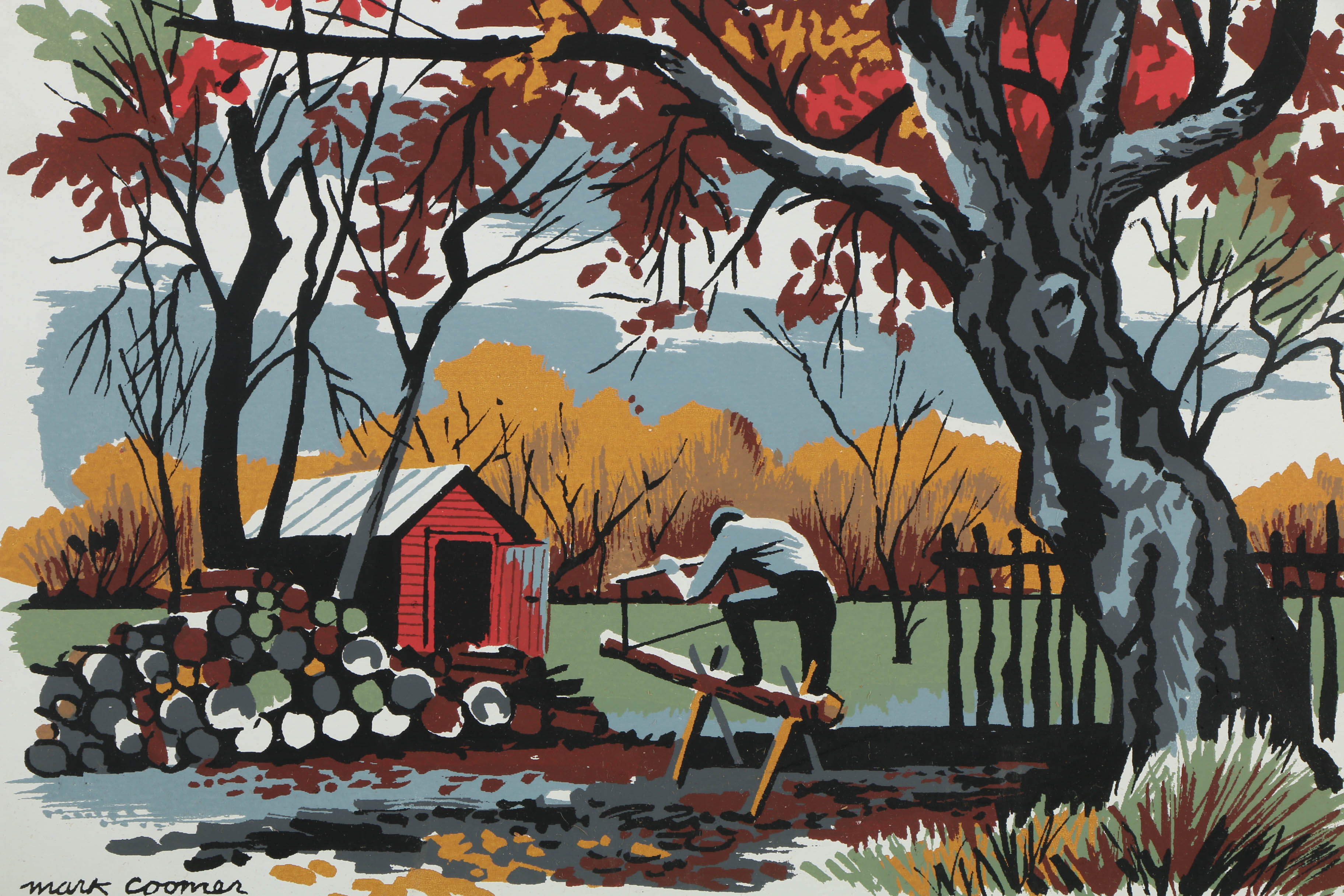 Assortment of Mark Coomer Serigraphs of Genre and City Scenes