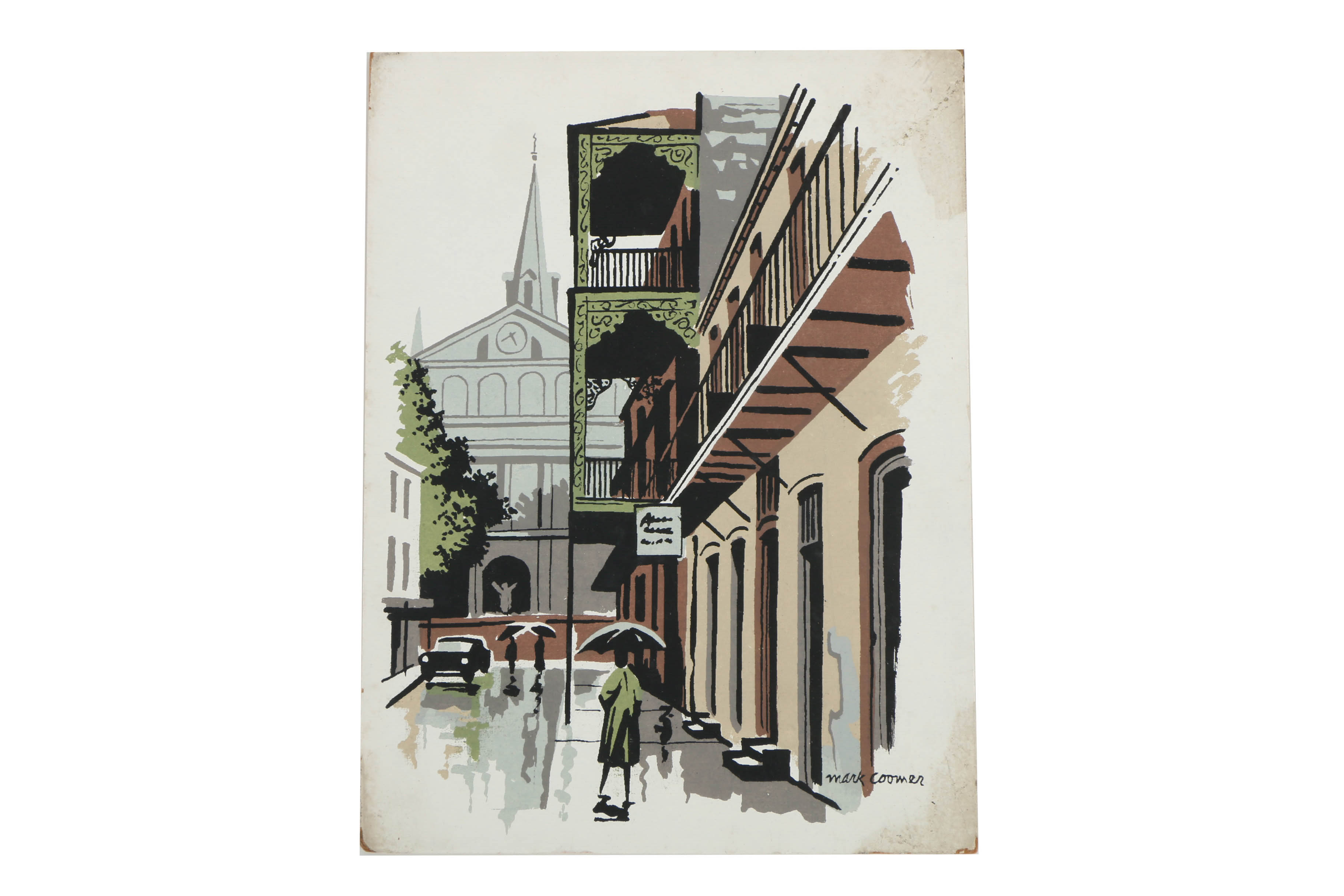 Assortment of Mark Coomer Serigraphs of Genre and City Scenes