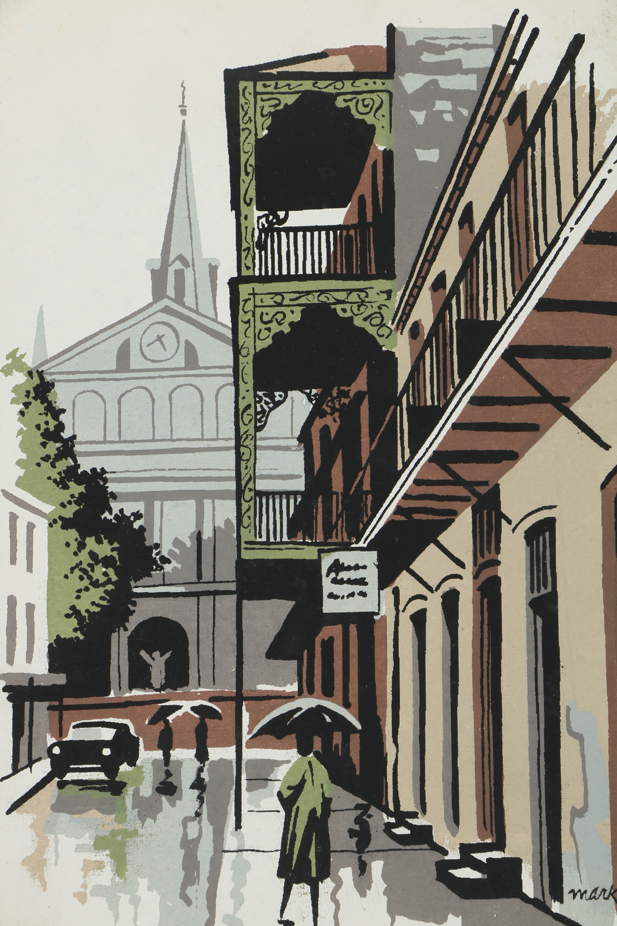 Assortment of Mark Coomer Serigraphs of Genre and City Scenes