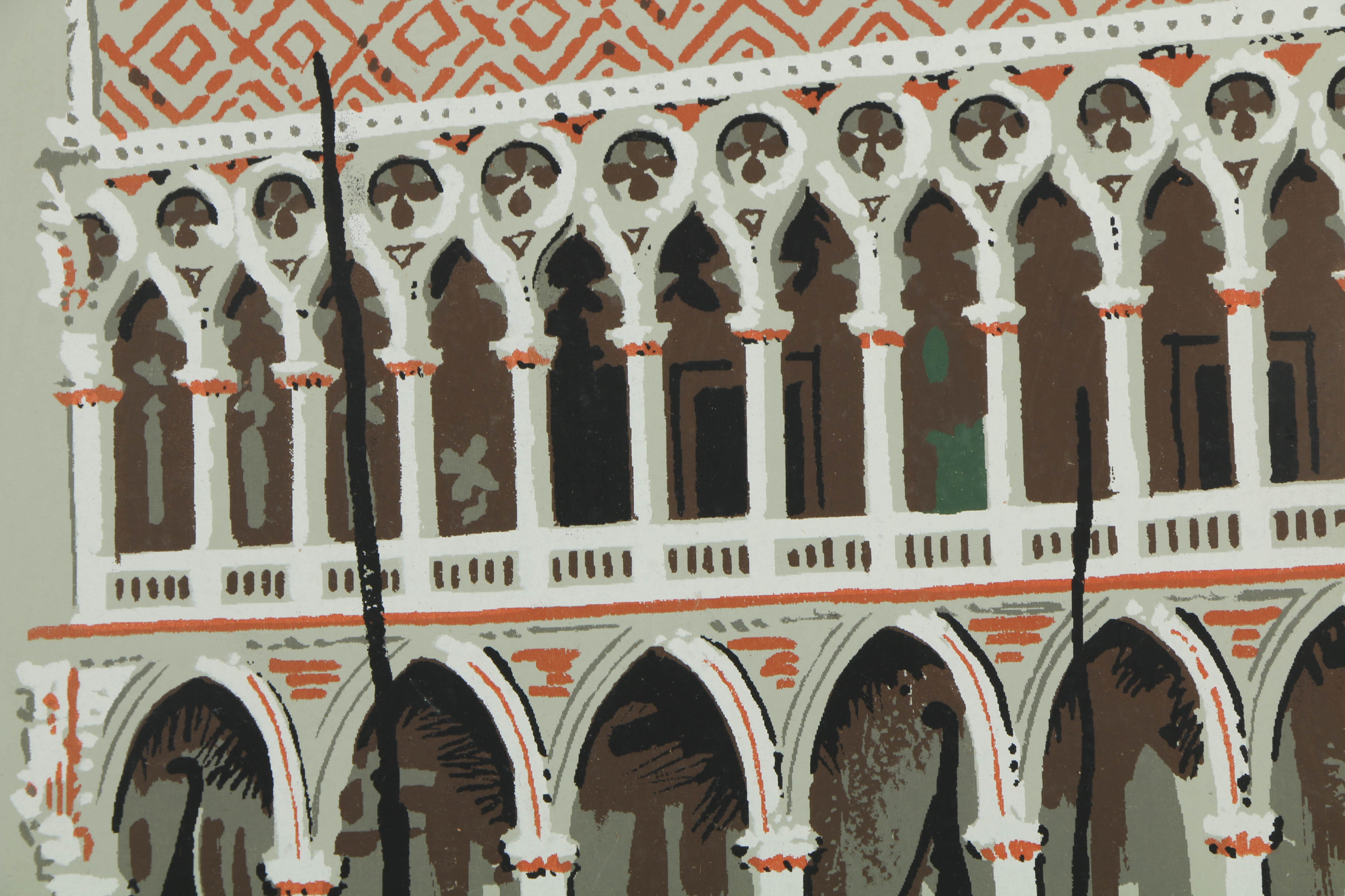 Collection of Mark Coomer Serigraphs on Board of Architecture