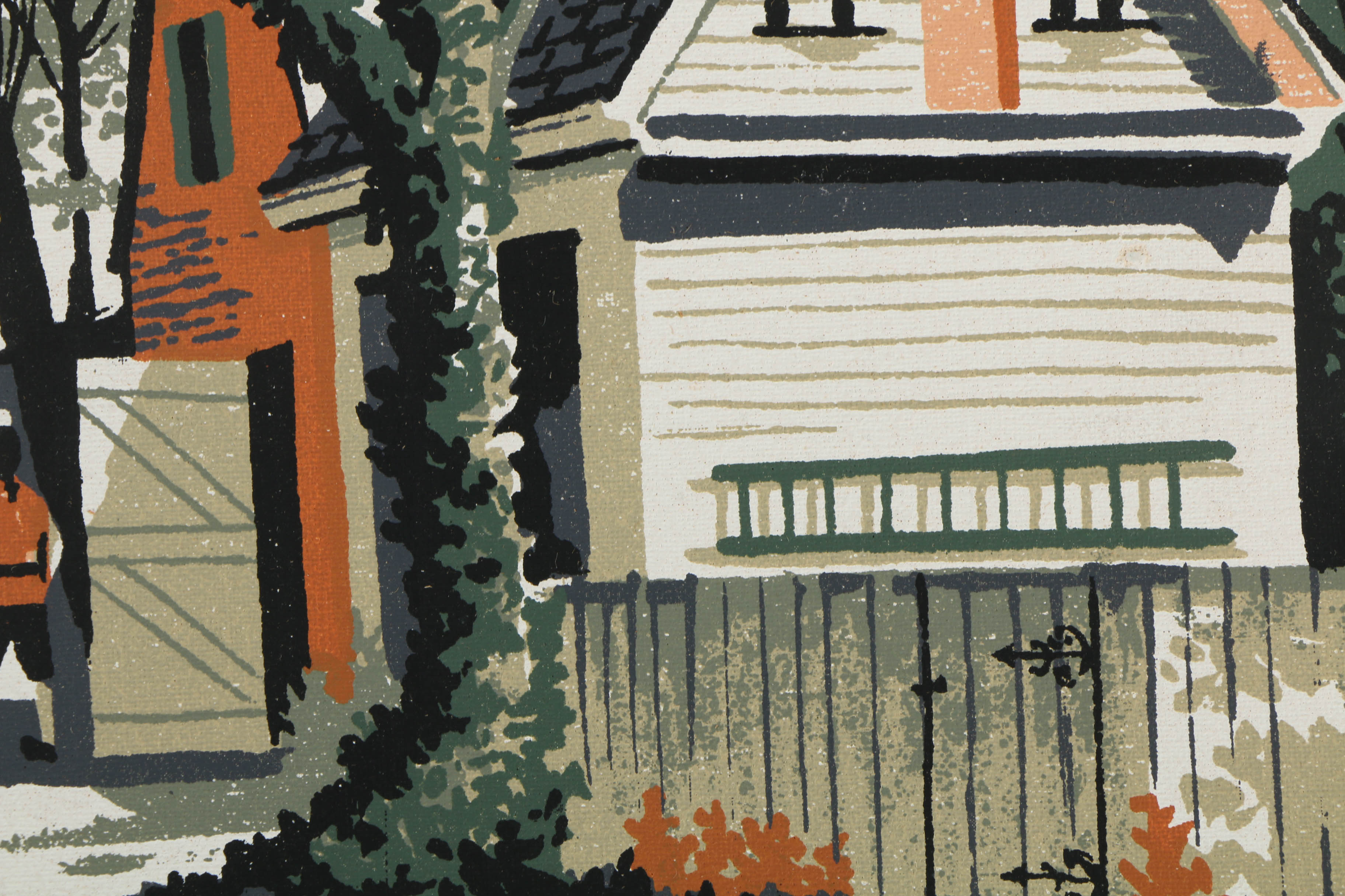 Collection of Mark Coomer Serigraphs on Board of Architecture