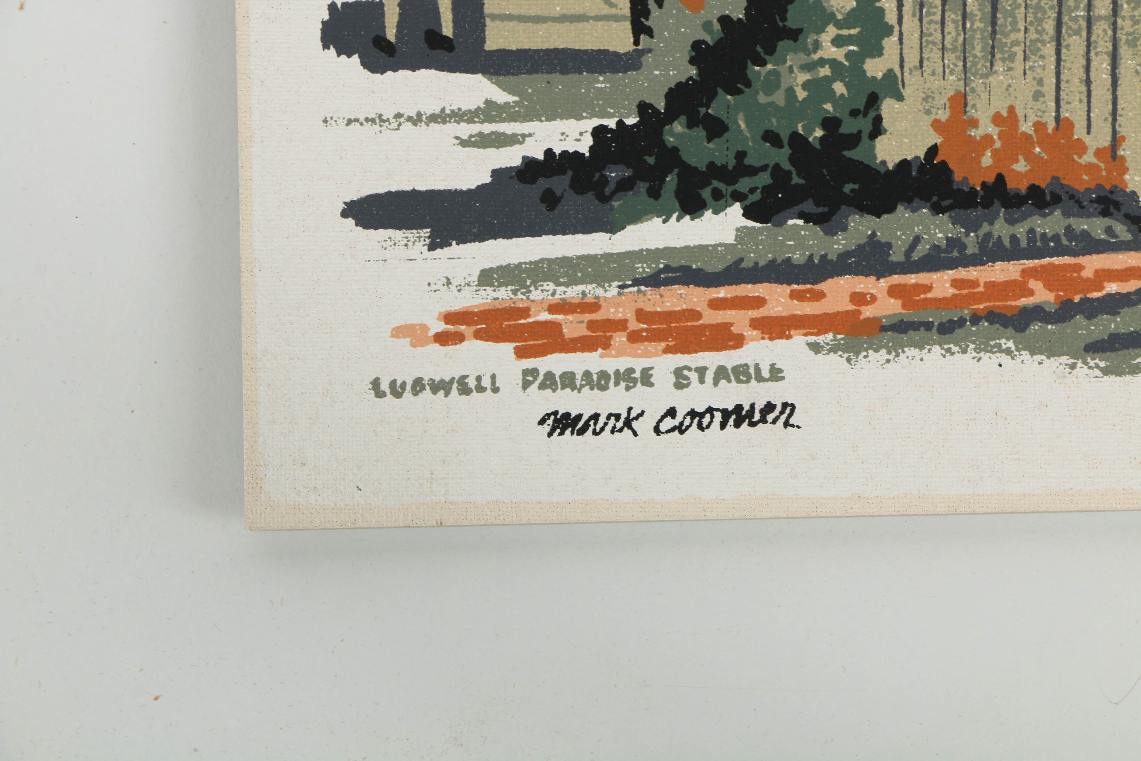 Collection of Mark Coomer Serigraphs on Board of Architecture