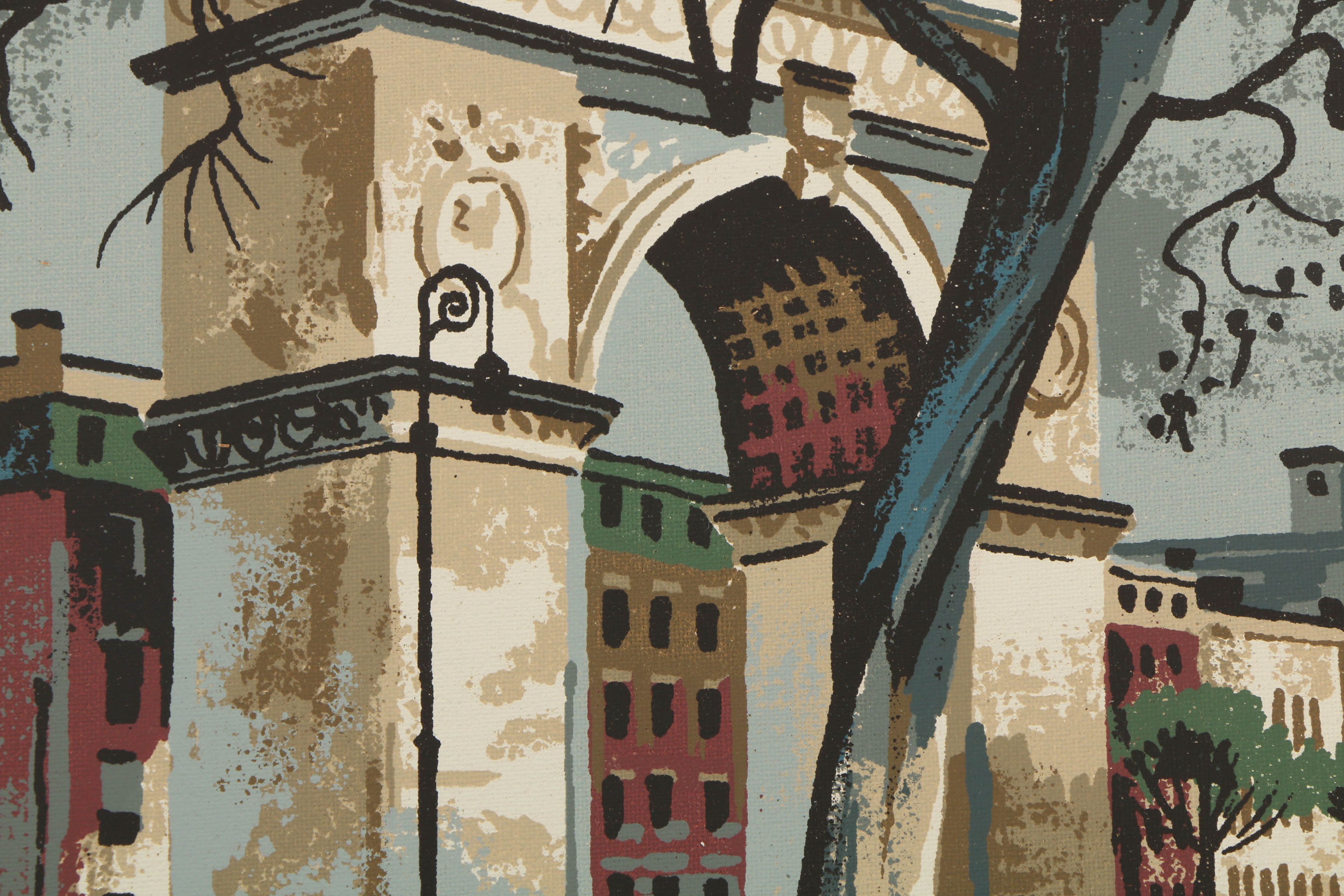 Collection of Mark Coomer Serigraphs on Board of Architecture