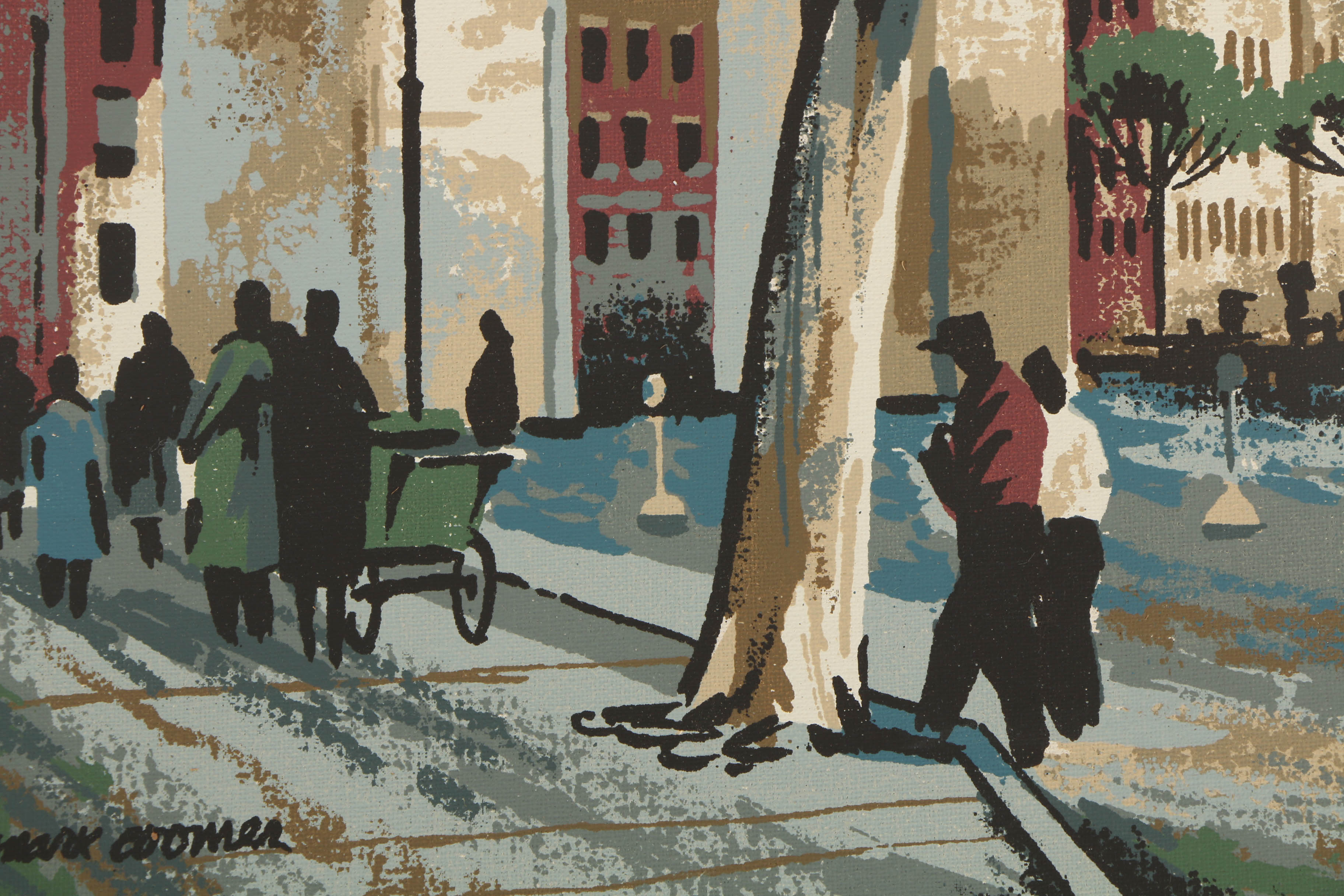 Collection of Mark Coomer Serigraphs on Board of Architecture