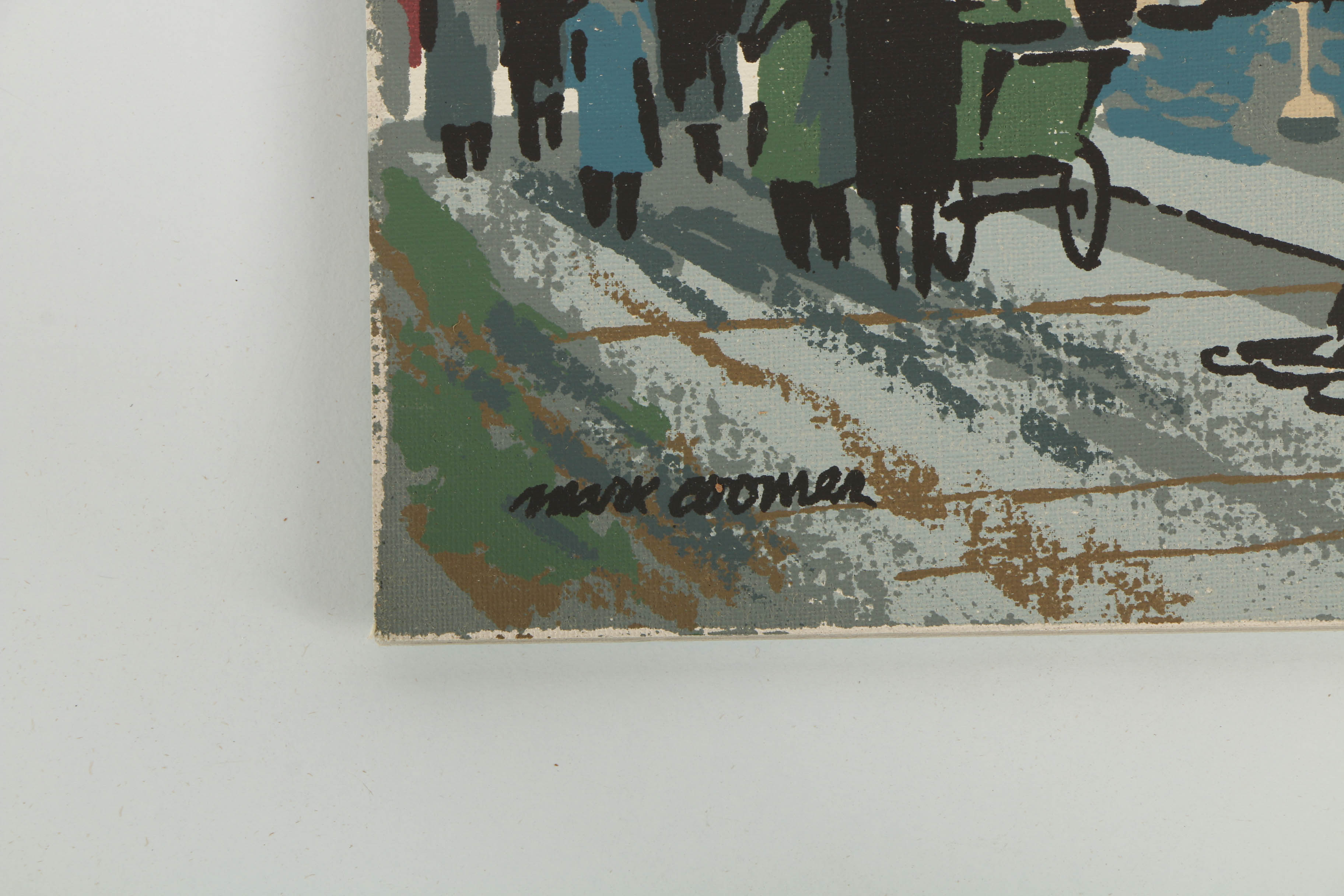 Collection of Mark Coomer Serigraphs on Board of Architecture