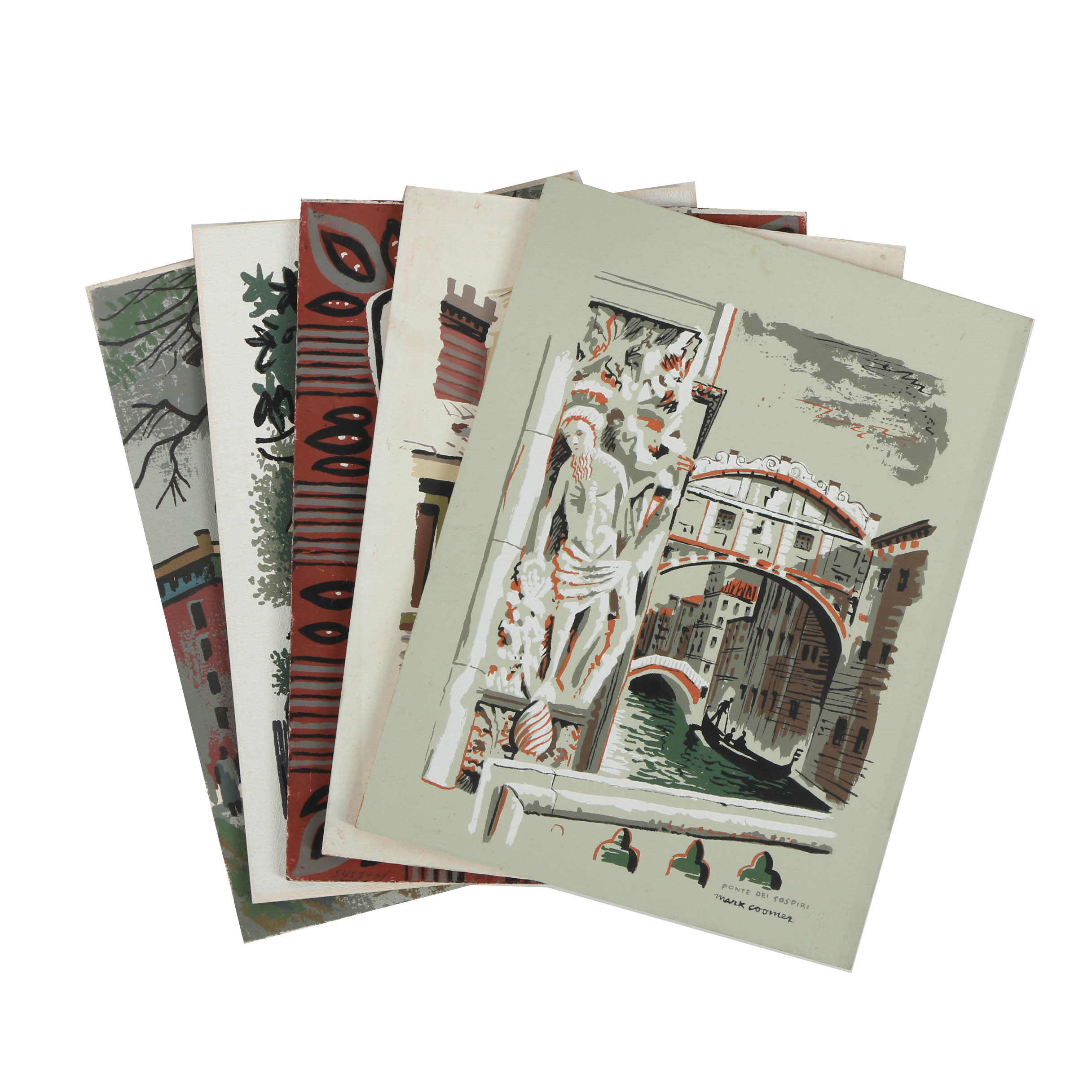 Assortment of Mark Coomer Serigraphs on Boards of Multicultural Iconography