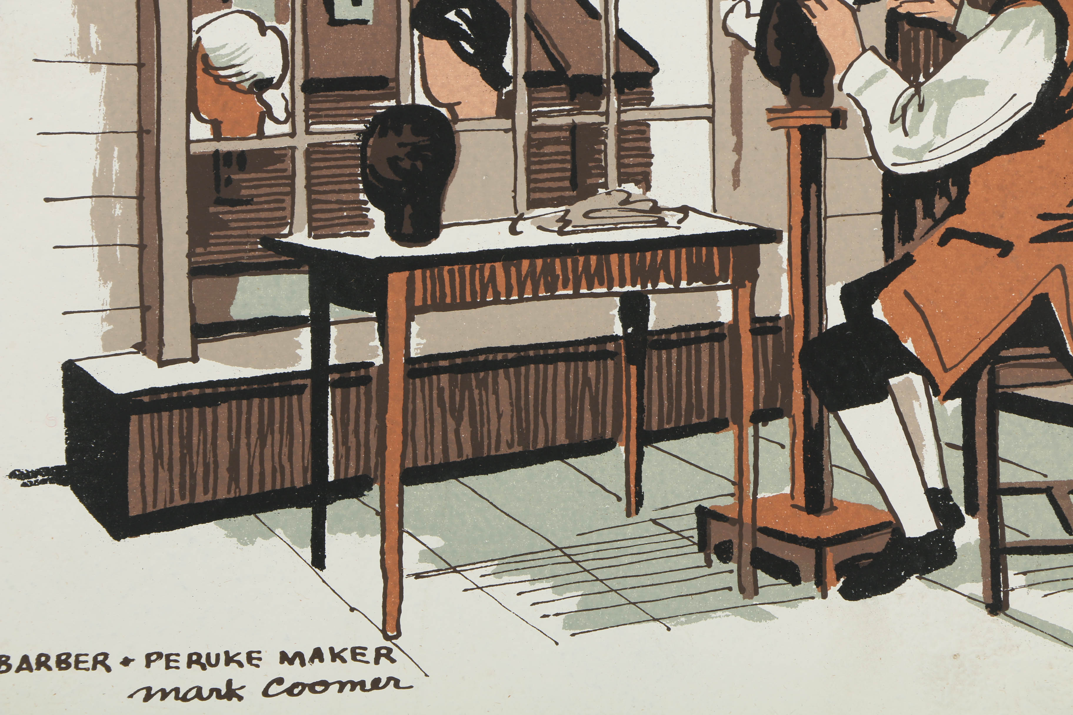 Collection of Mark Coomer Serigraphs on Boards of Architecture and Figures