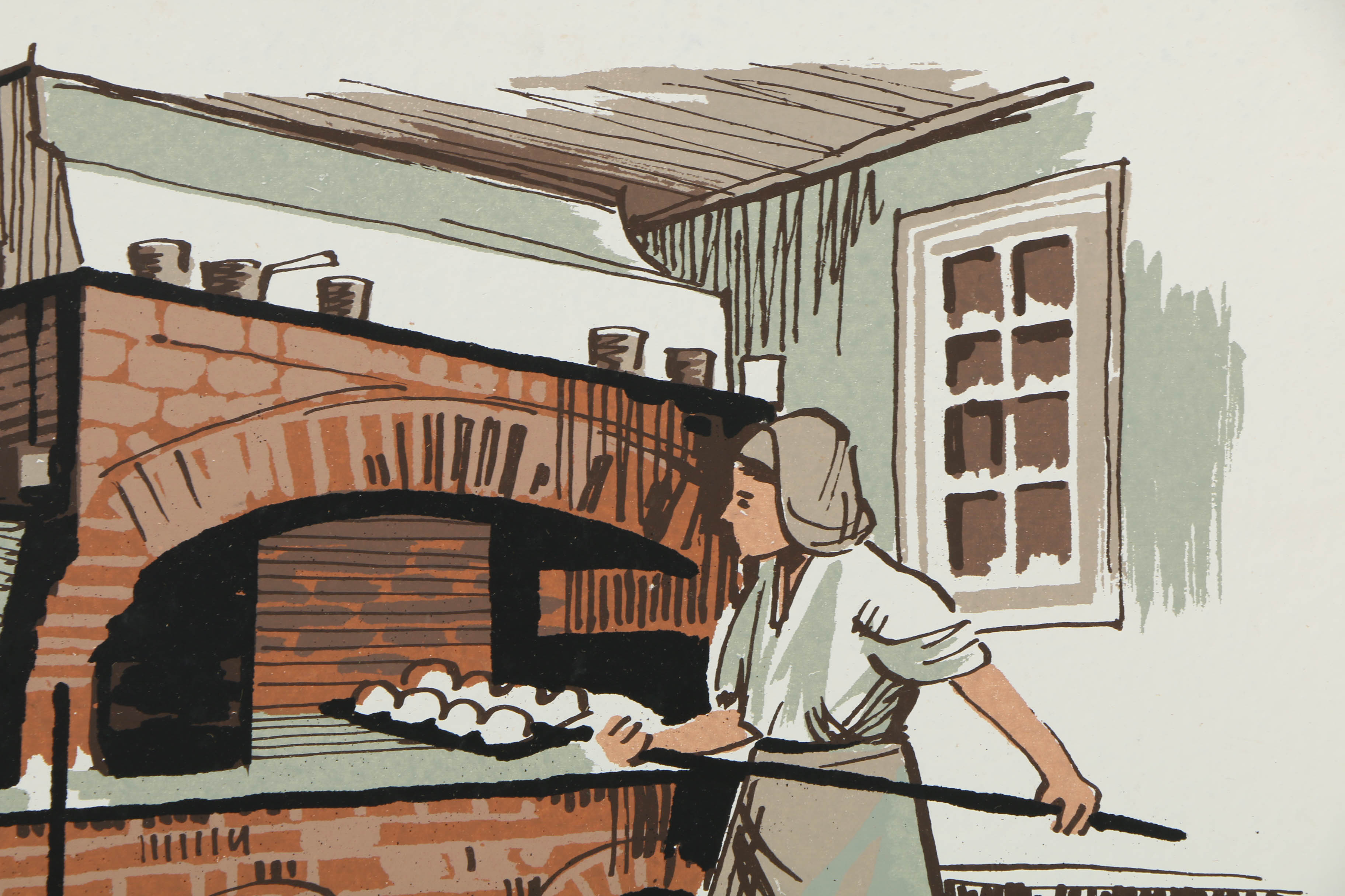 Collection of Mark Coomer Serigraphs on Boards of Architecture and Figures