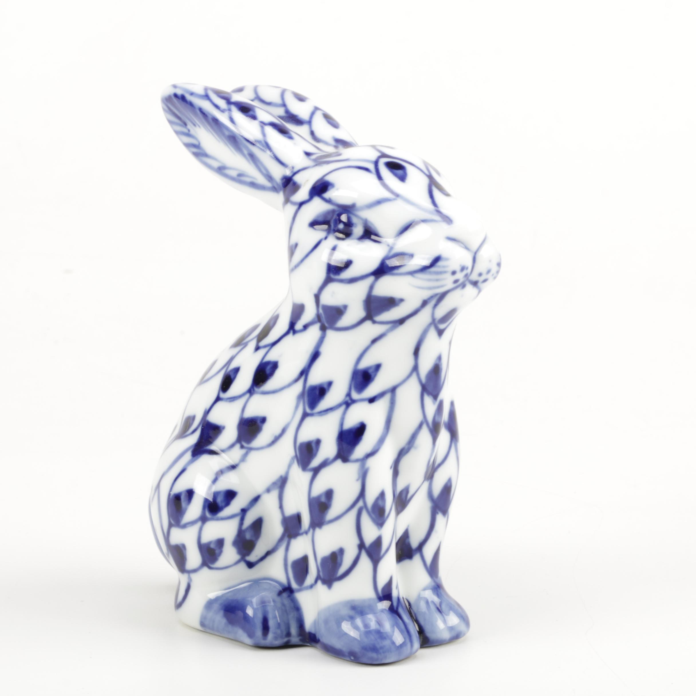 Ceramic Rabbit Figurine