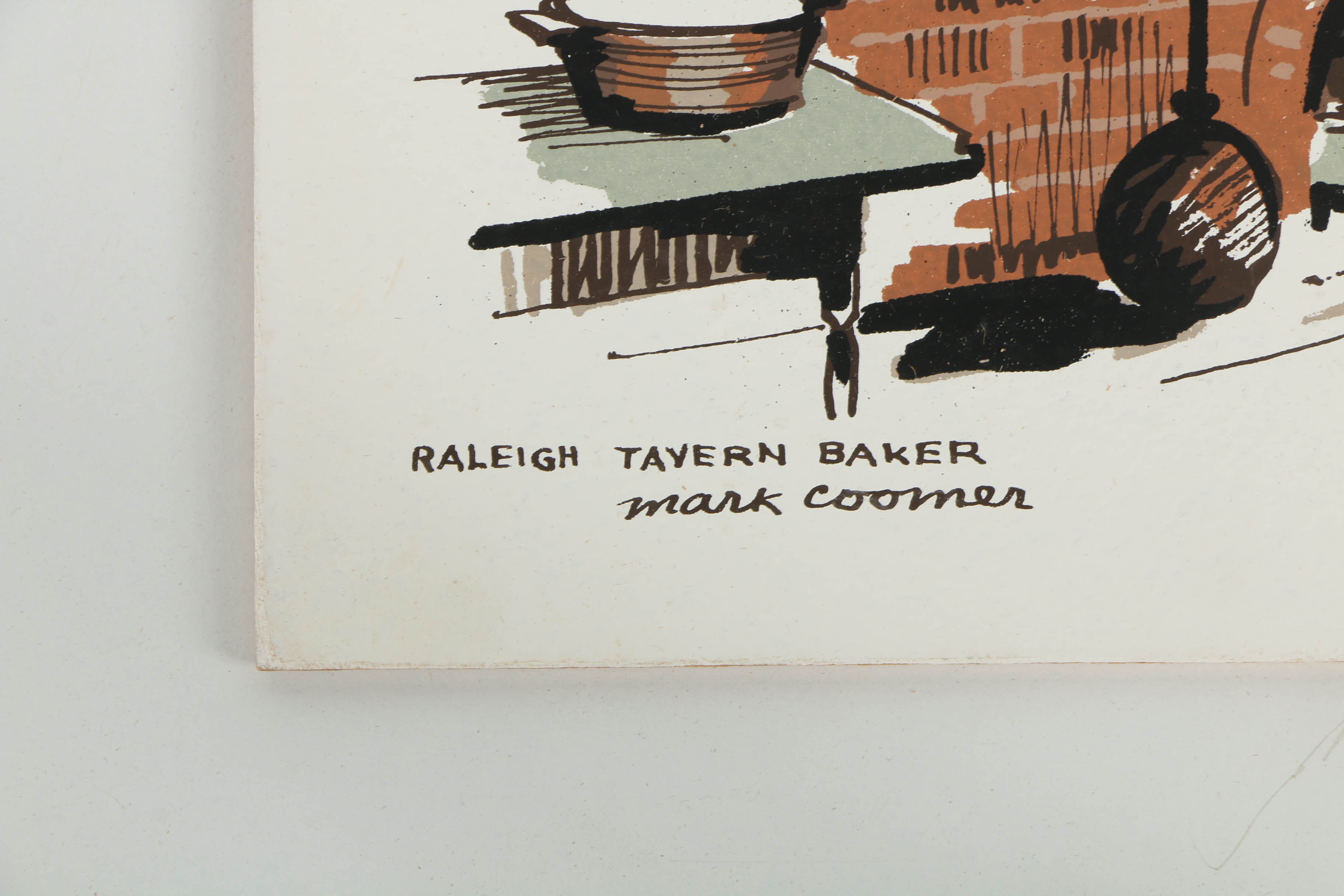 Collection of Mark Coomer Serigraphs on Boards of Architecture and Figures