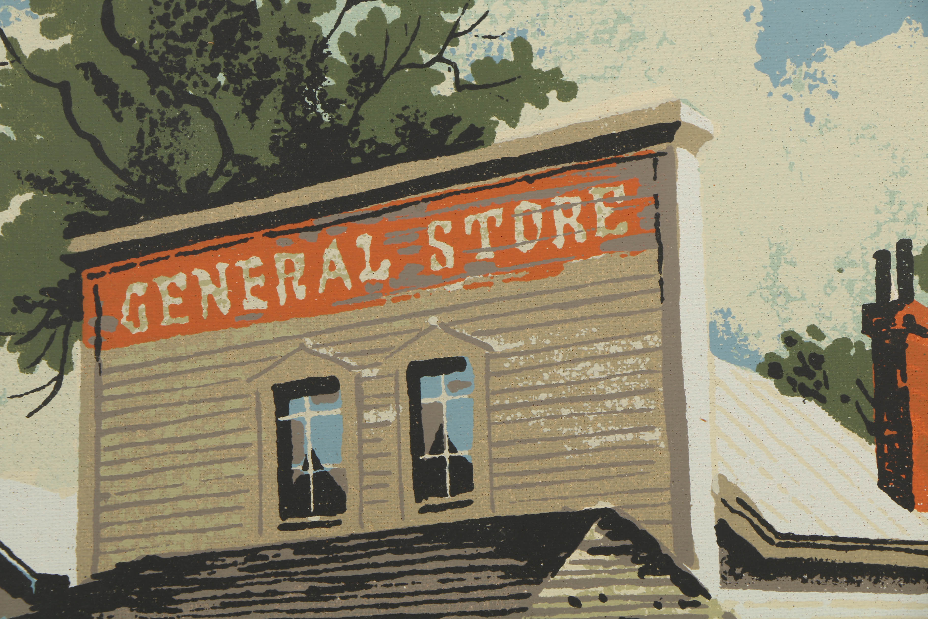 Collection of Mark Coomer Serigraphs on Boards of Architecture and Figures