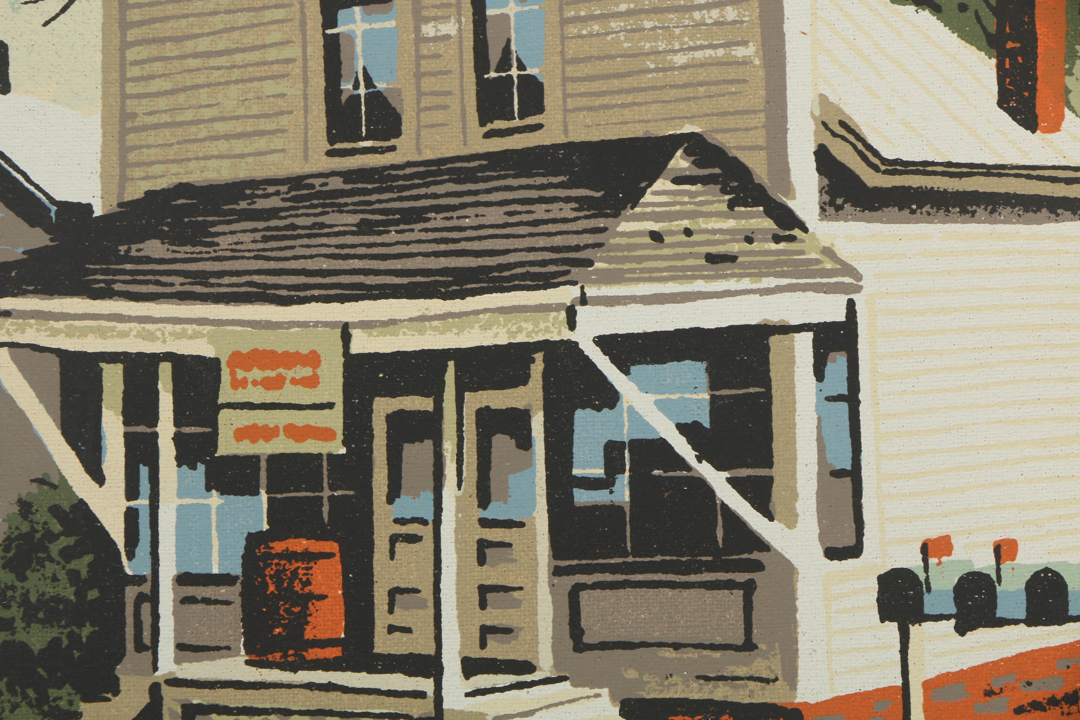 Collection of Mark Coomer Serigraphs on Boards of Architecture and Figures