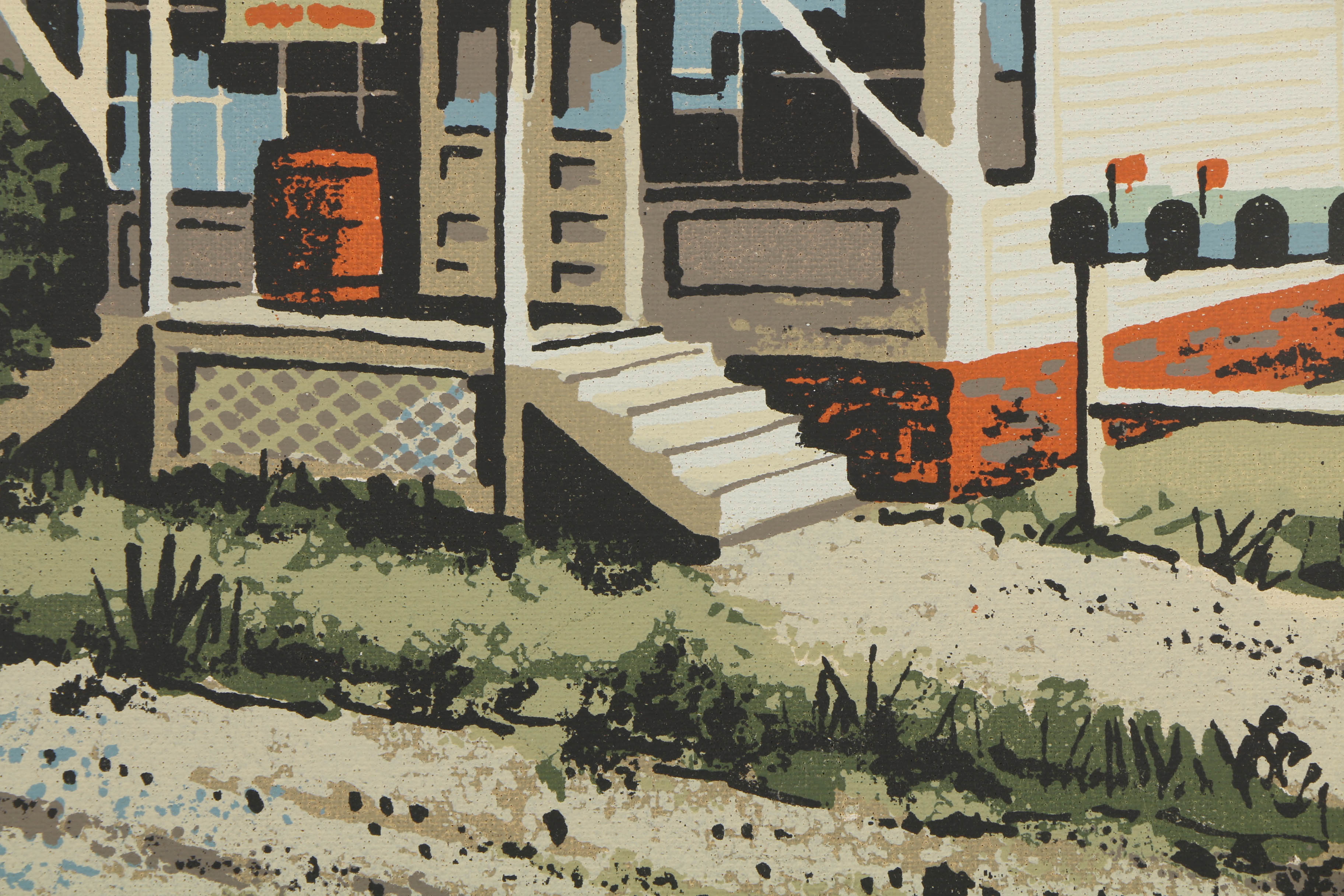 Collection of Mark Coomer Serigraphs on Boards of Architecture and Figures