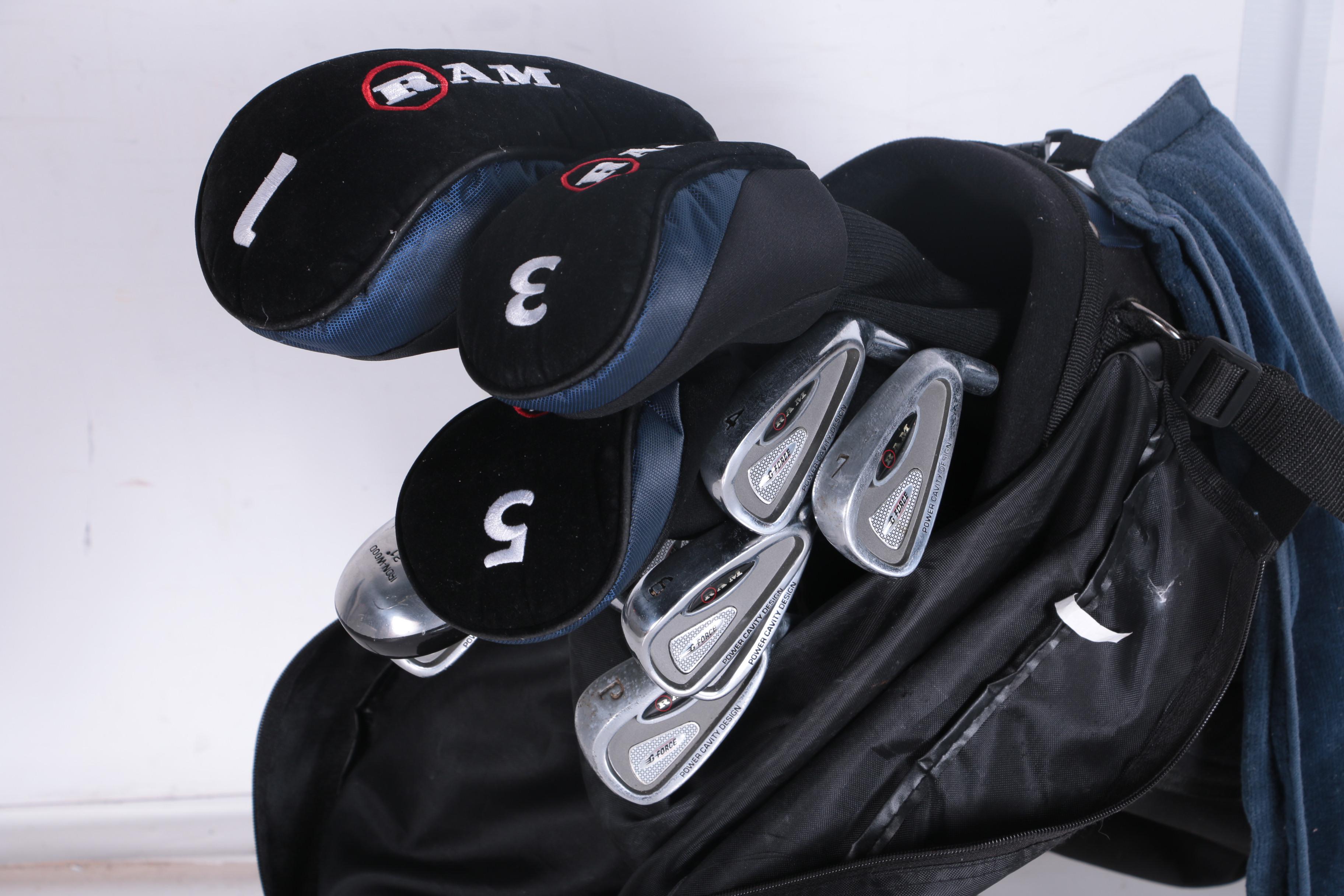 Ram Golf Bag and Clubs