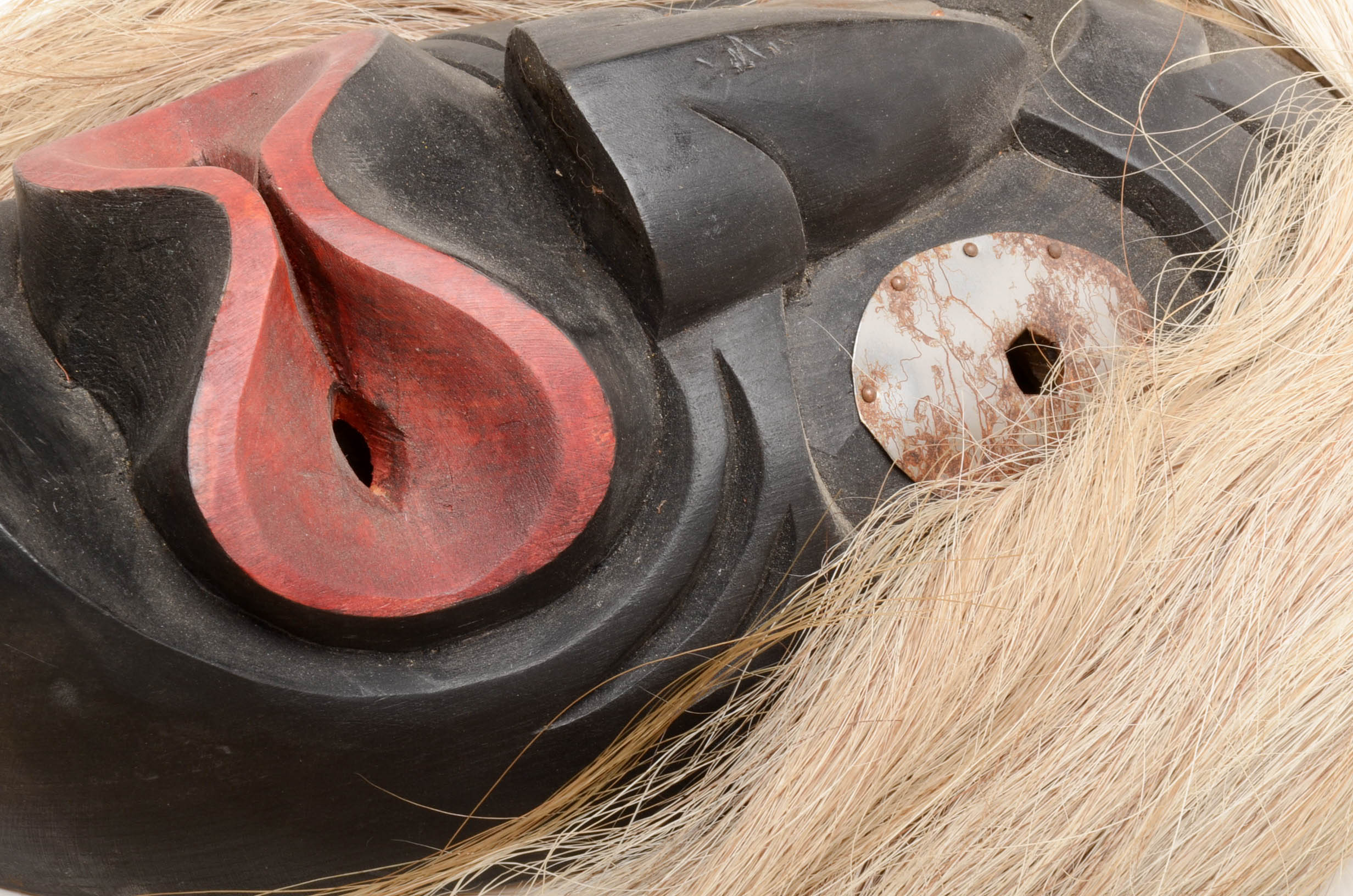 Three Native American Carved Wood Masks