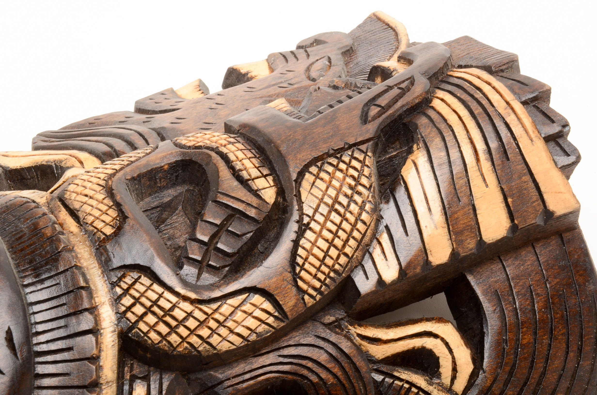 Three Native American Carved Wood Masks