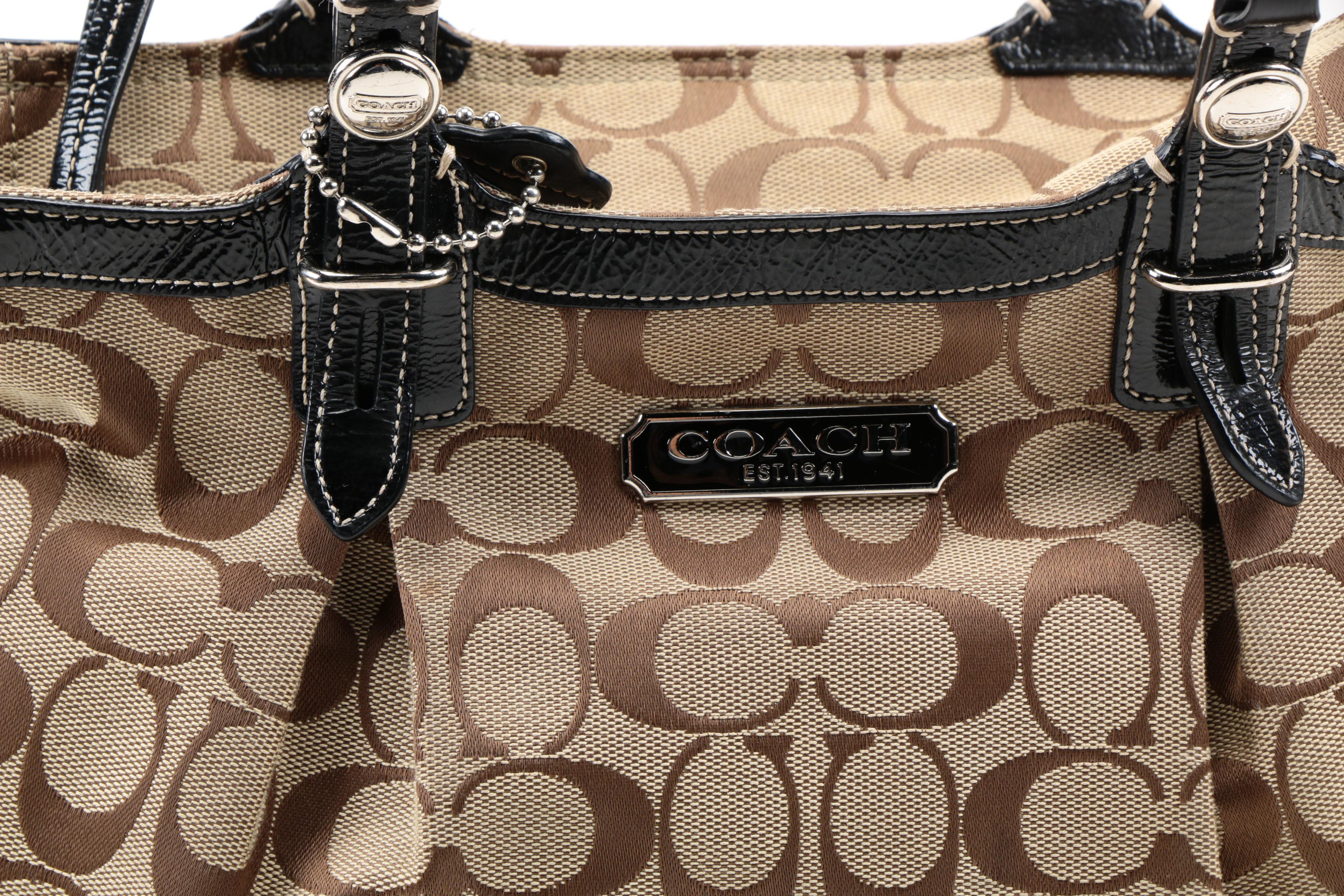 Coach Monogram Canvas Bag