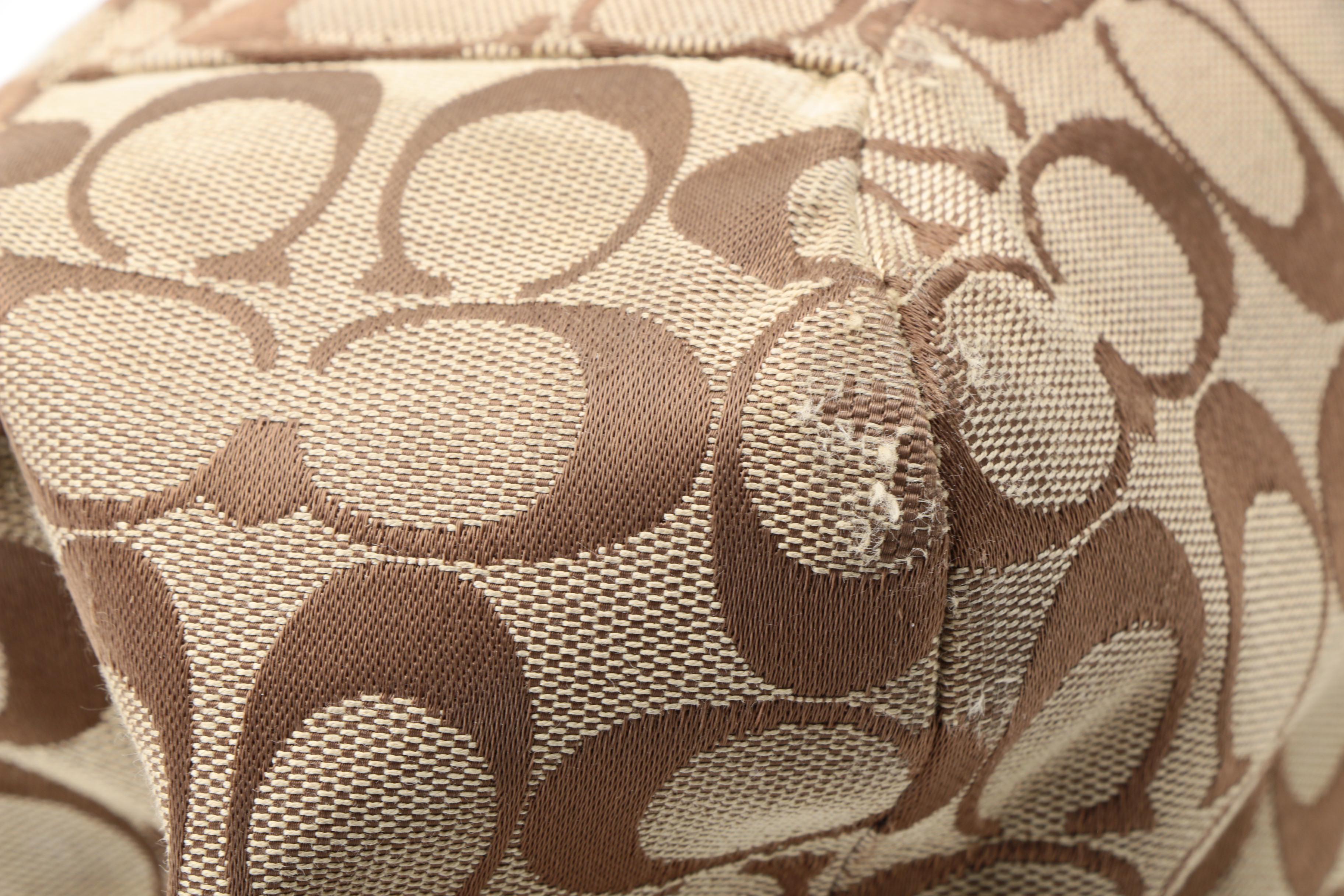 Coach Monogram Canvas Bag