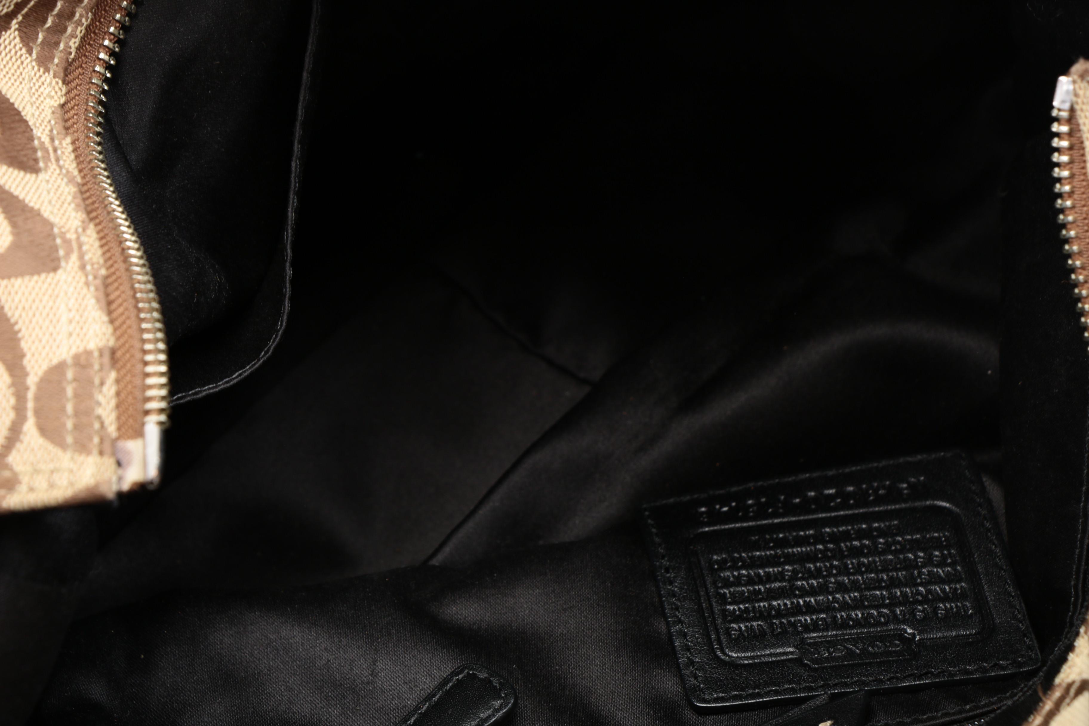 Coach Monogram Canvas Bag